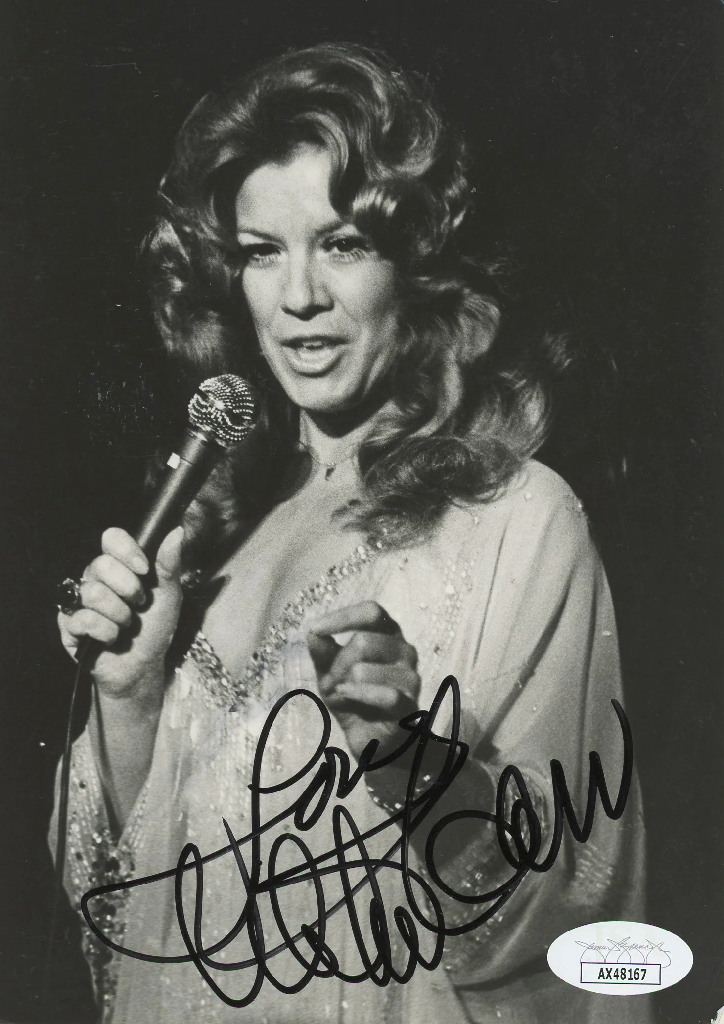 Vikki Carr Vocalist "Love" Authentic Signed 5x7 Photo Autographed JSA #AX48167 - Image 2