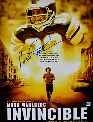 Vince Papale Autographed Eagles 11x14 Movie Poster Photo- Beckett W Hologram - Image 5