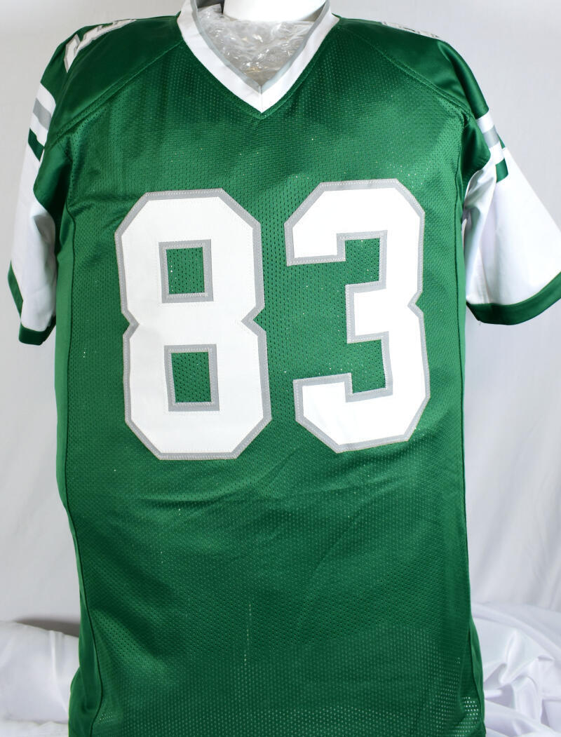 Vince Papale Autographed Green Pro Style Jersey w/ Rocky- Beckett W Hologram - Image 3