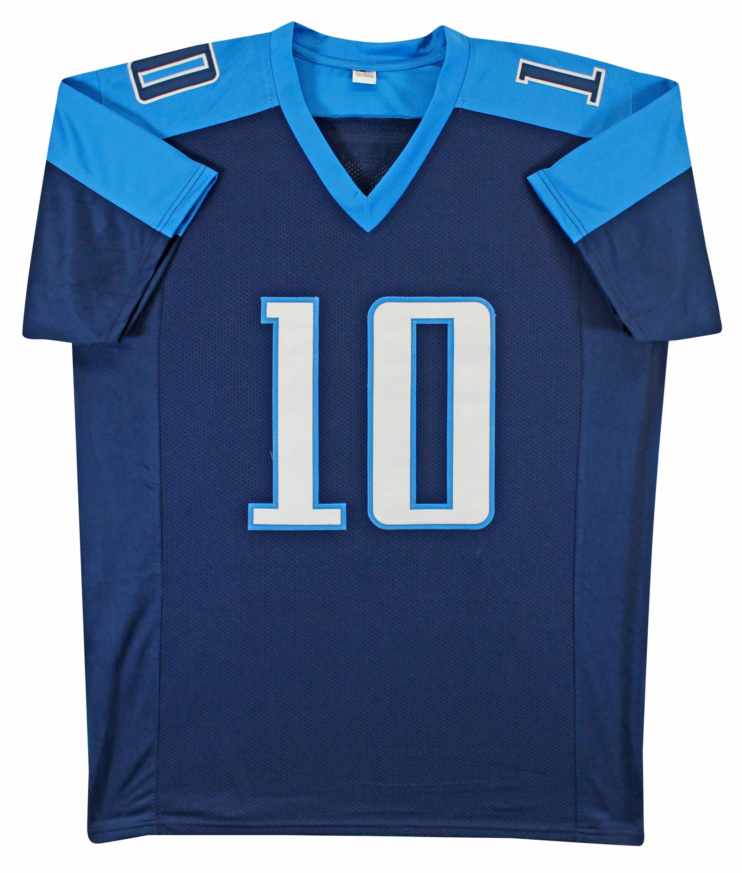 Vince Young Authentic Signed Blue Pro Style Jersey Autographed BAS Witnessed - Image 4