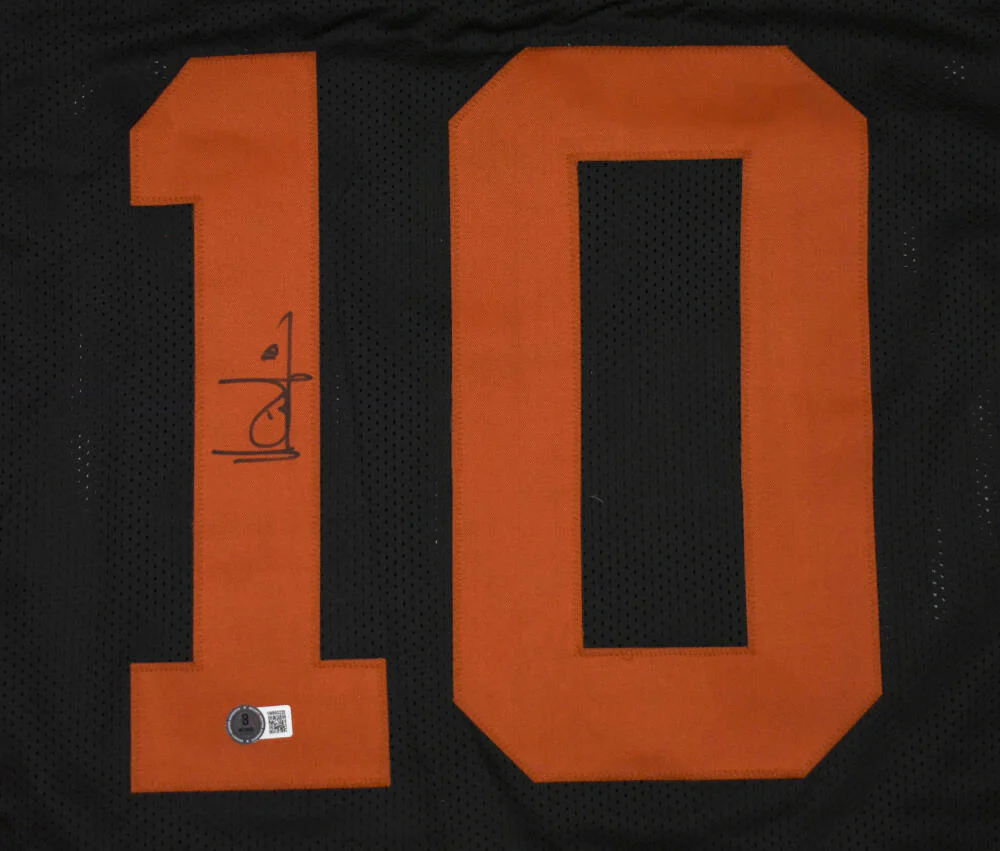 Vince Young Autographed College Black Style Jersey - Beckett W Hologram *Black - Image 2
