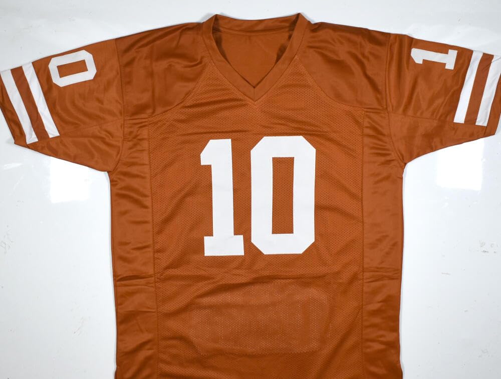 Vince Young Autographed Orange College Style STAT Jersey - Beckett W Hologram - Image 7