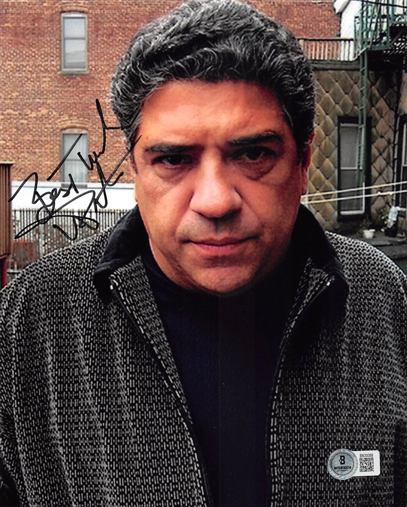 Vincent Pastore Revolver "Best Wishes" Signed 8x10 Vertical Photo BAS 1 - Image 2