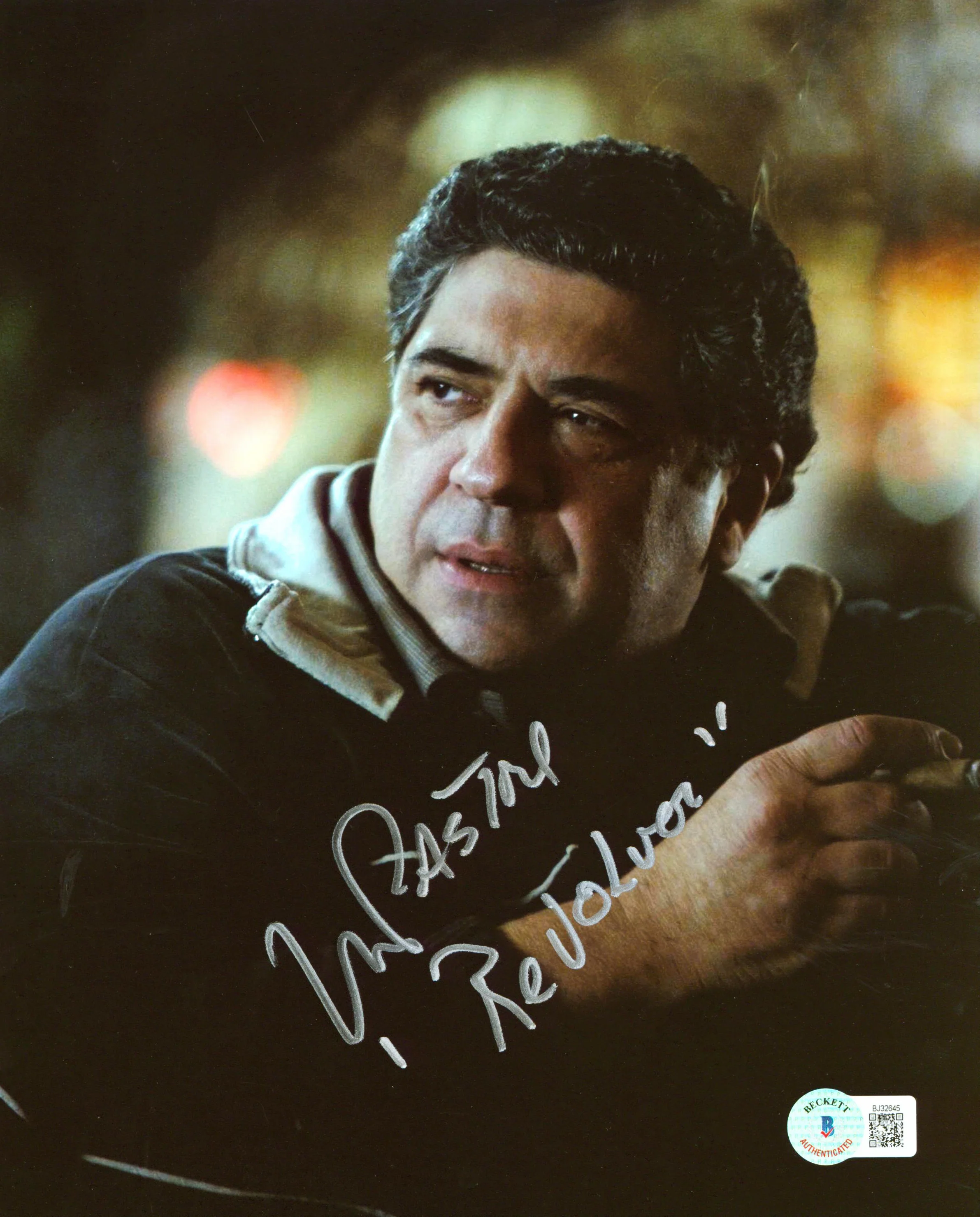 Vincent Pastore Revolver "Revolver" Authentic Signed 8x10 Photo BAS #BJ32645 - Image 2