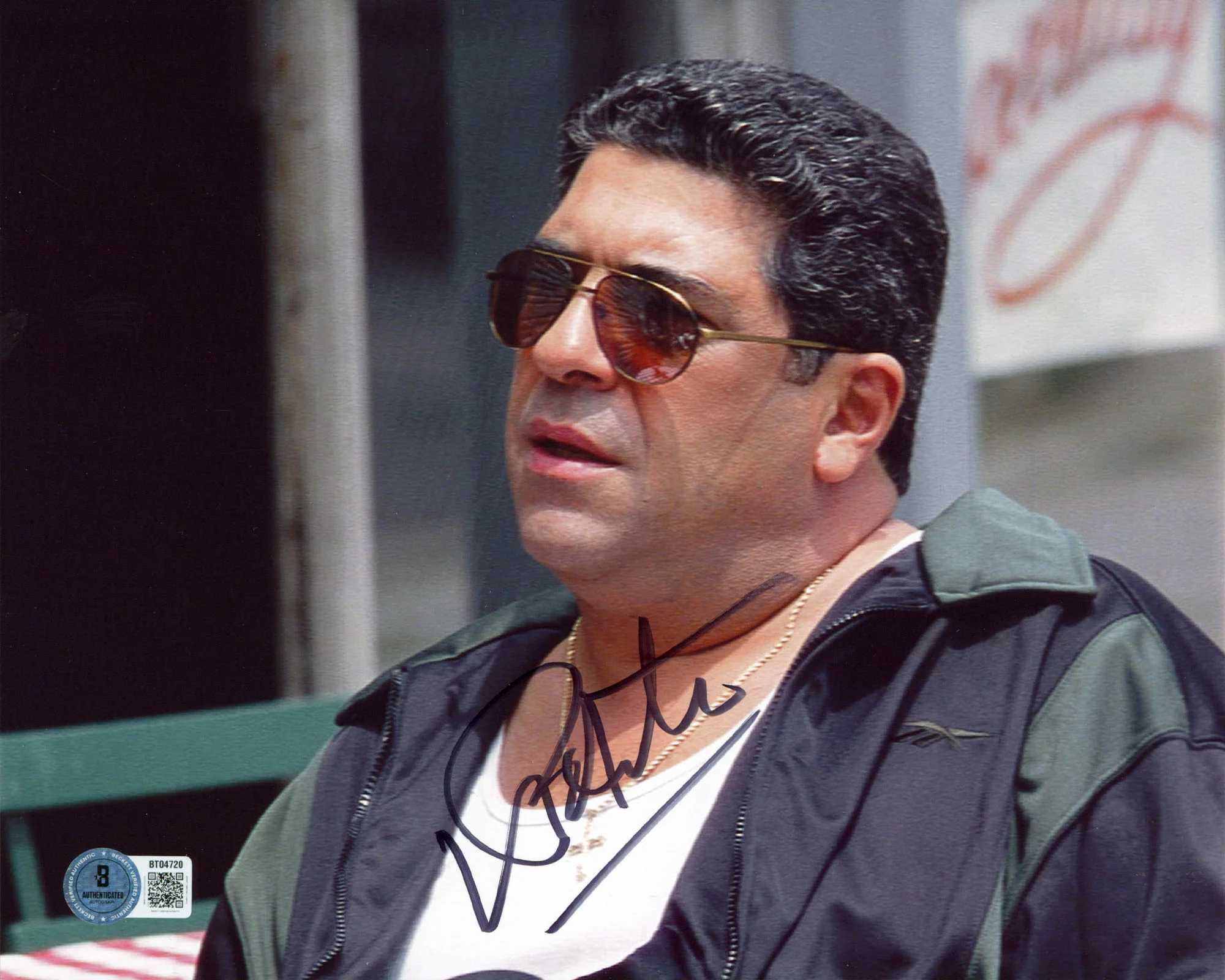 Vincent Pastore The Sopranos Authentic Signed 8x10 Horizontal Photo BAS 11 - Image 2