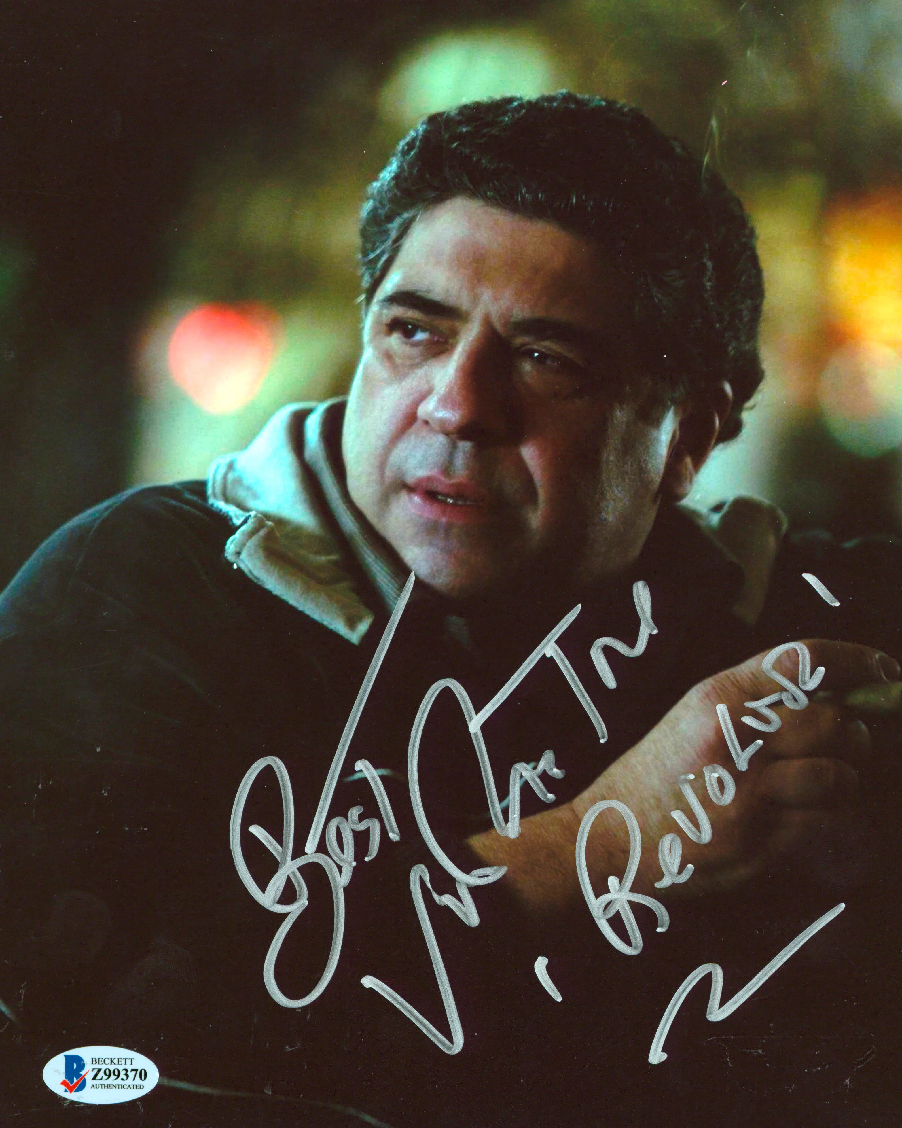 Vincent Pastore The Sopranos "Best, Revolver" Signed 8x10 Photo BAS #Z99370 - Image 2