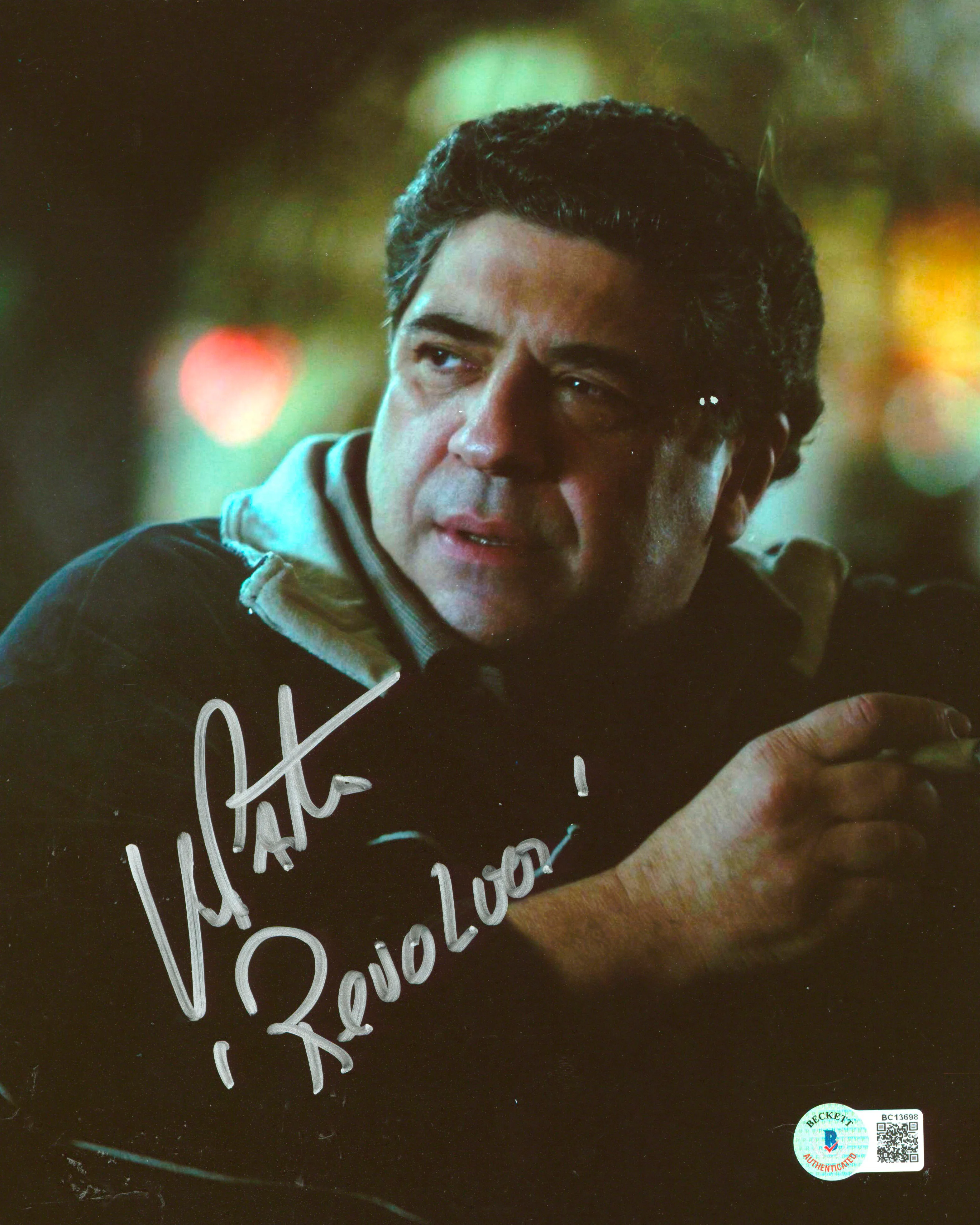 Vincent Pastore The Sopranos "Revolver" Authentic Signed 8x10 Photo BAS #BC13698 - Image 2