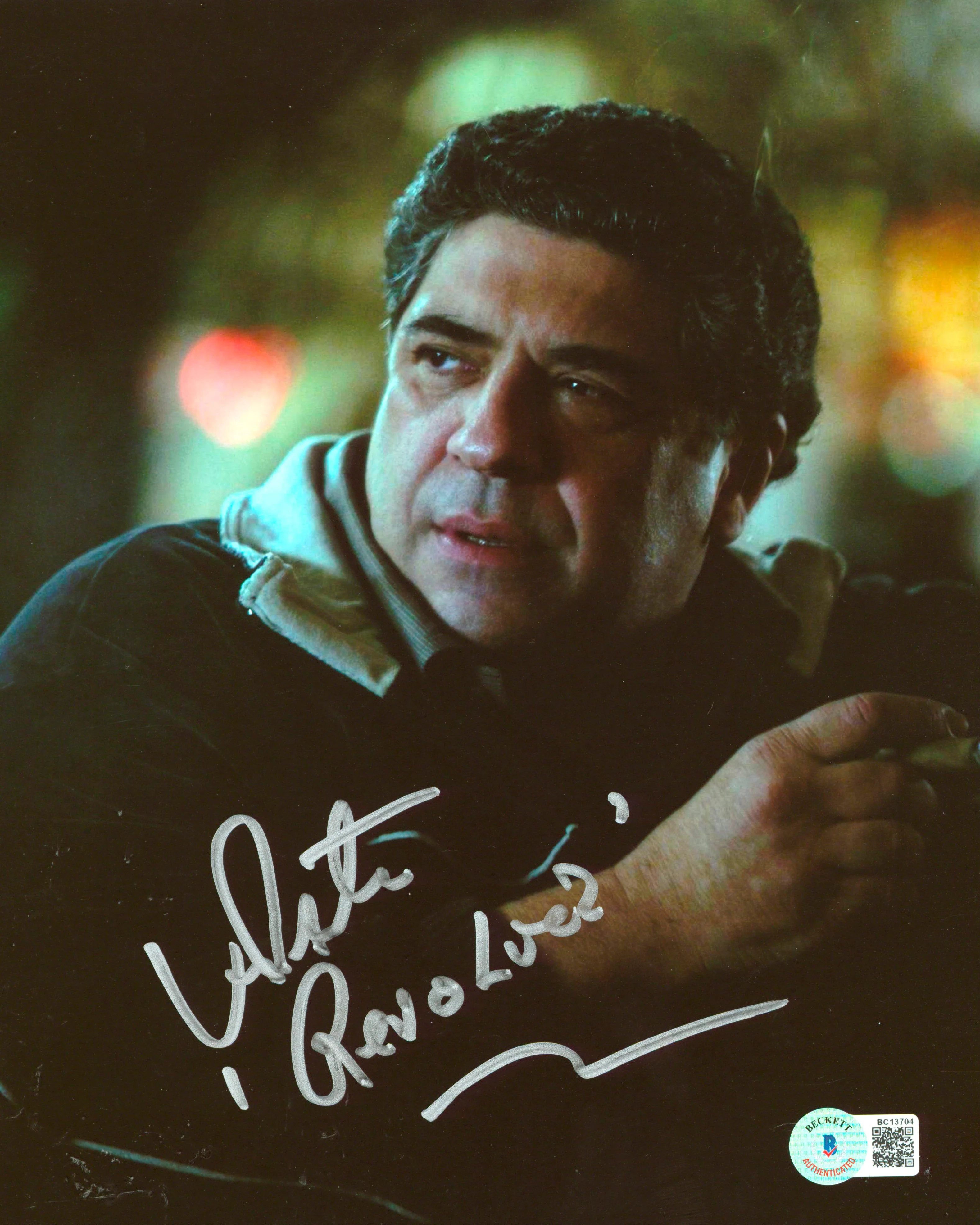 Vincent Pastore The Sopranos "Revolver" Authentic Signed 8x10 Photo BAS #BC13704 - Image 2