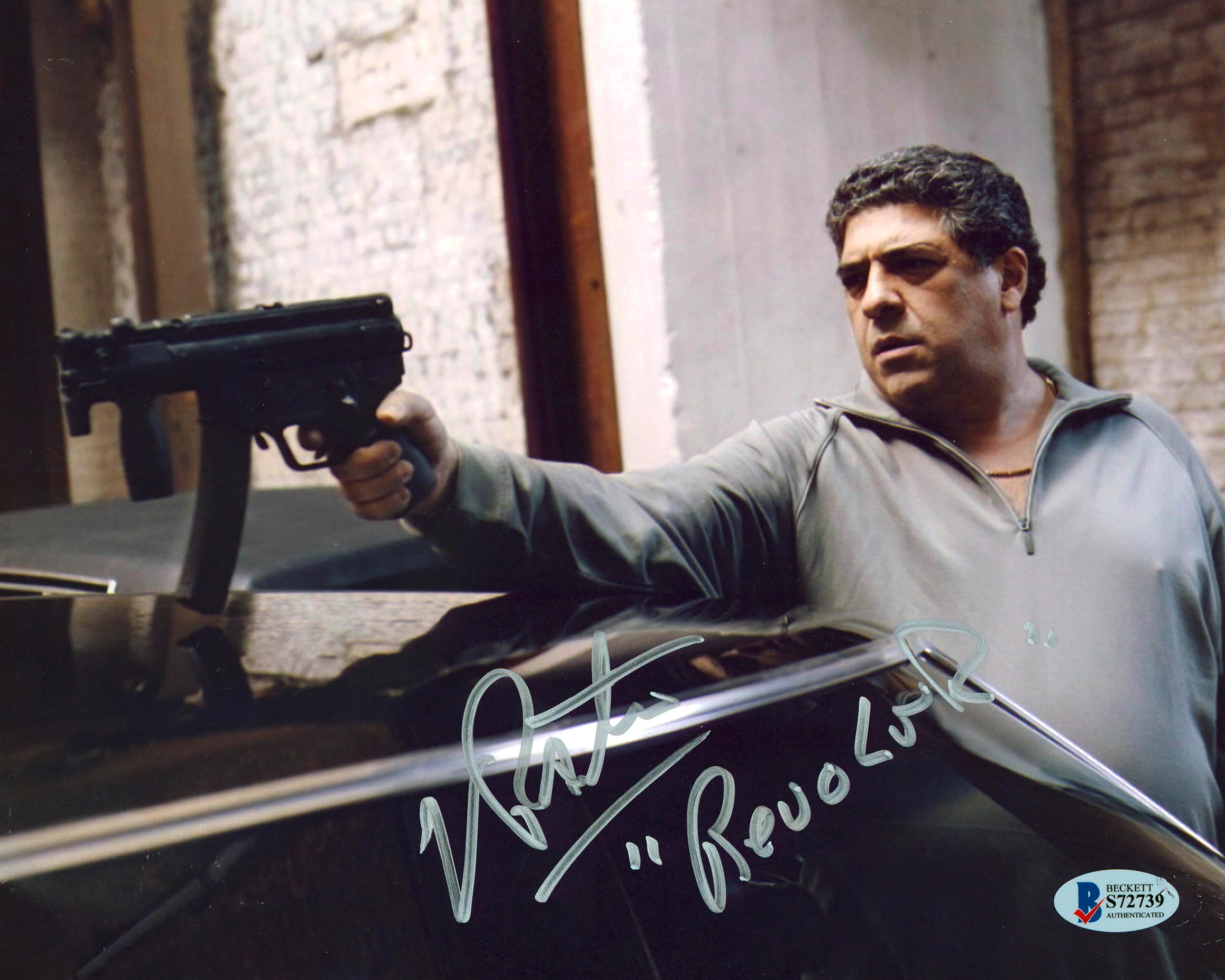 Vincent Pastore The Sopranos "Revolver" Authentic Signed 8x10 Photo BAS #S72739 - Image 2