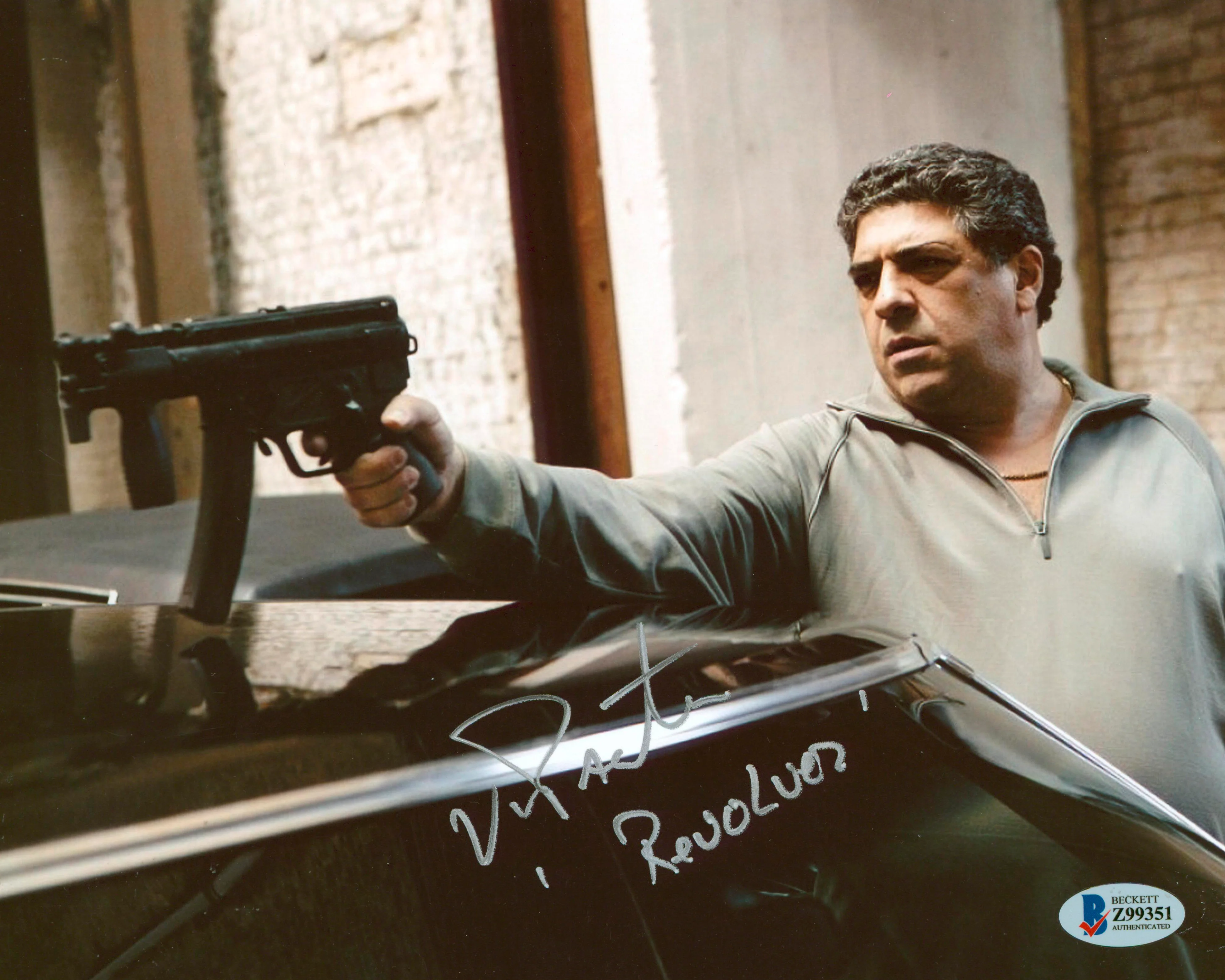 Vincent Pastore The Sopranos "Revolver" Authentic Signed 8x10 Photo BAS #Z99351 - Image 2