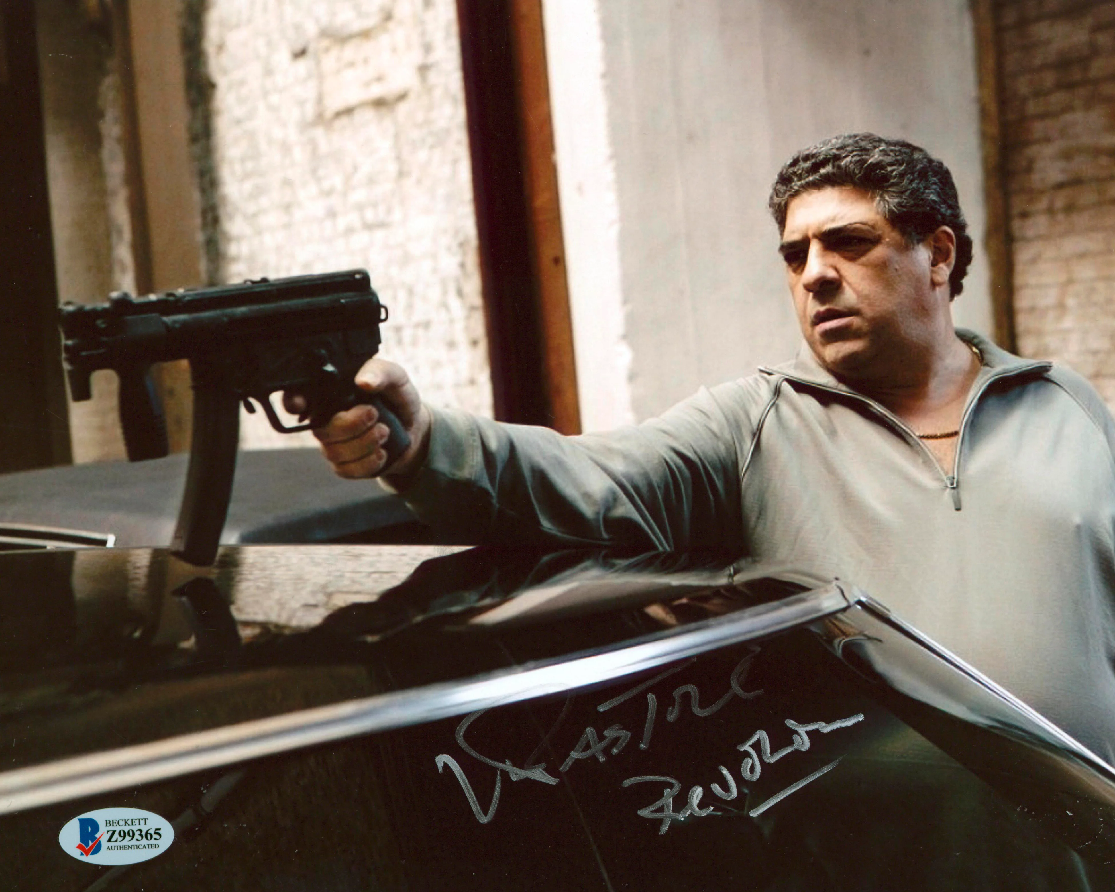 Vincent Pastore The Sopranos "Revolver" Authentic Signed 8x10 Photo BAS #Z99365 - Image 2