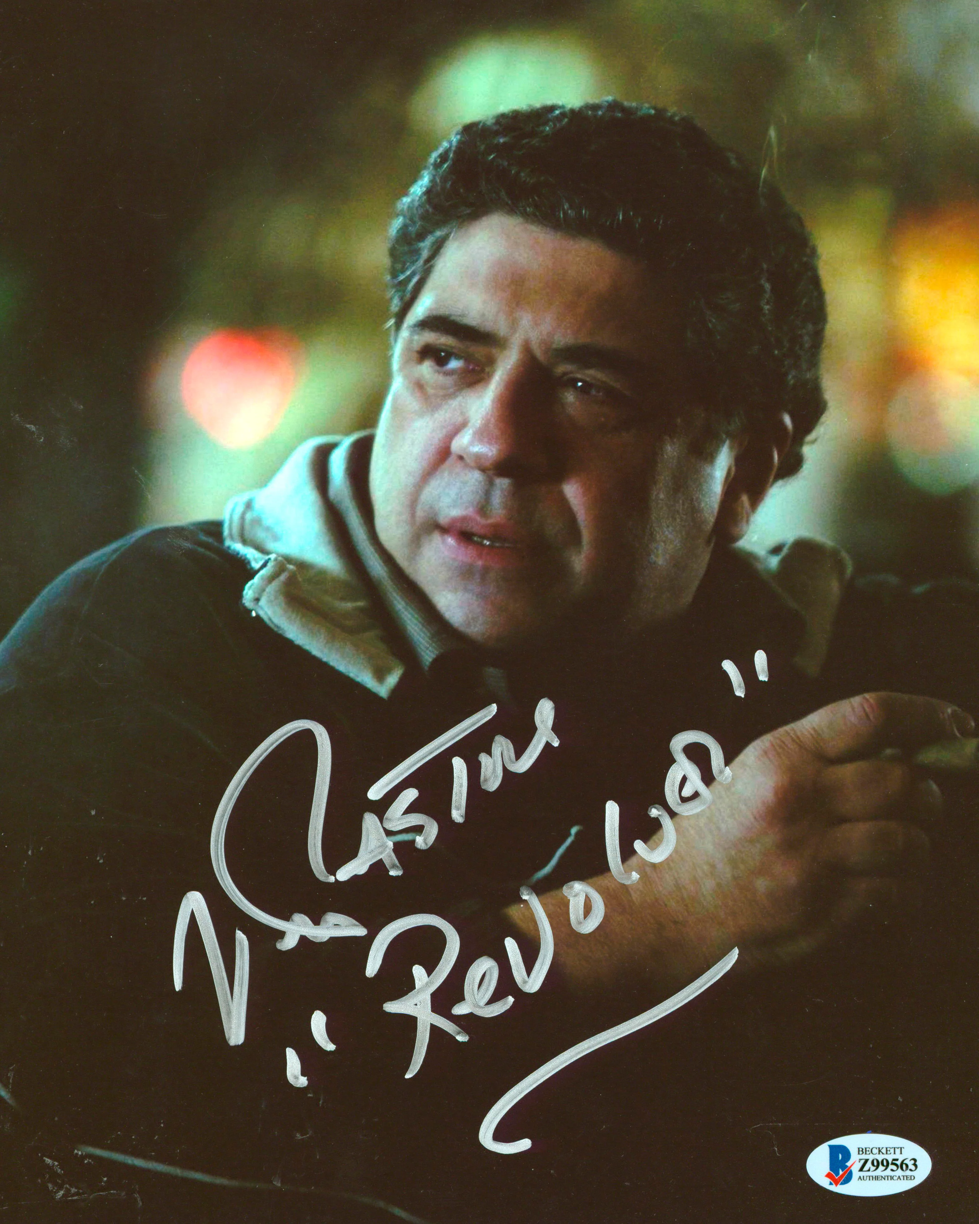 Vincent Pastore The Sopranos "Revolver" Authentic Signed 8x10 Photo BAS #Z99563 - Image 2