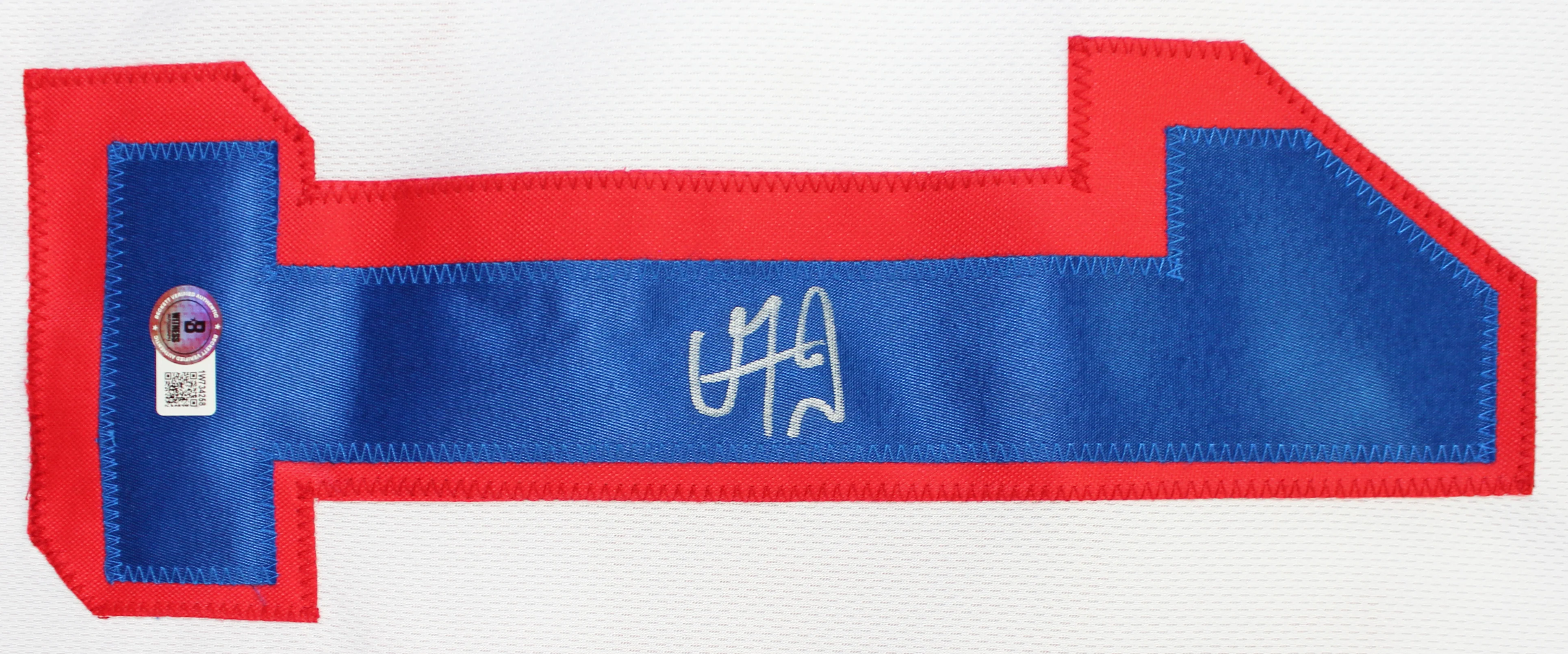 Vincent Trocheck Authentic Signed White Pro Style Jersey BAS Witnessed - Image 3
