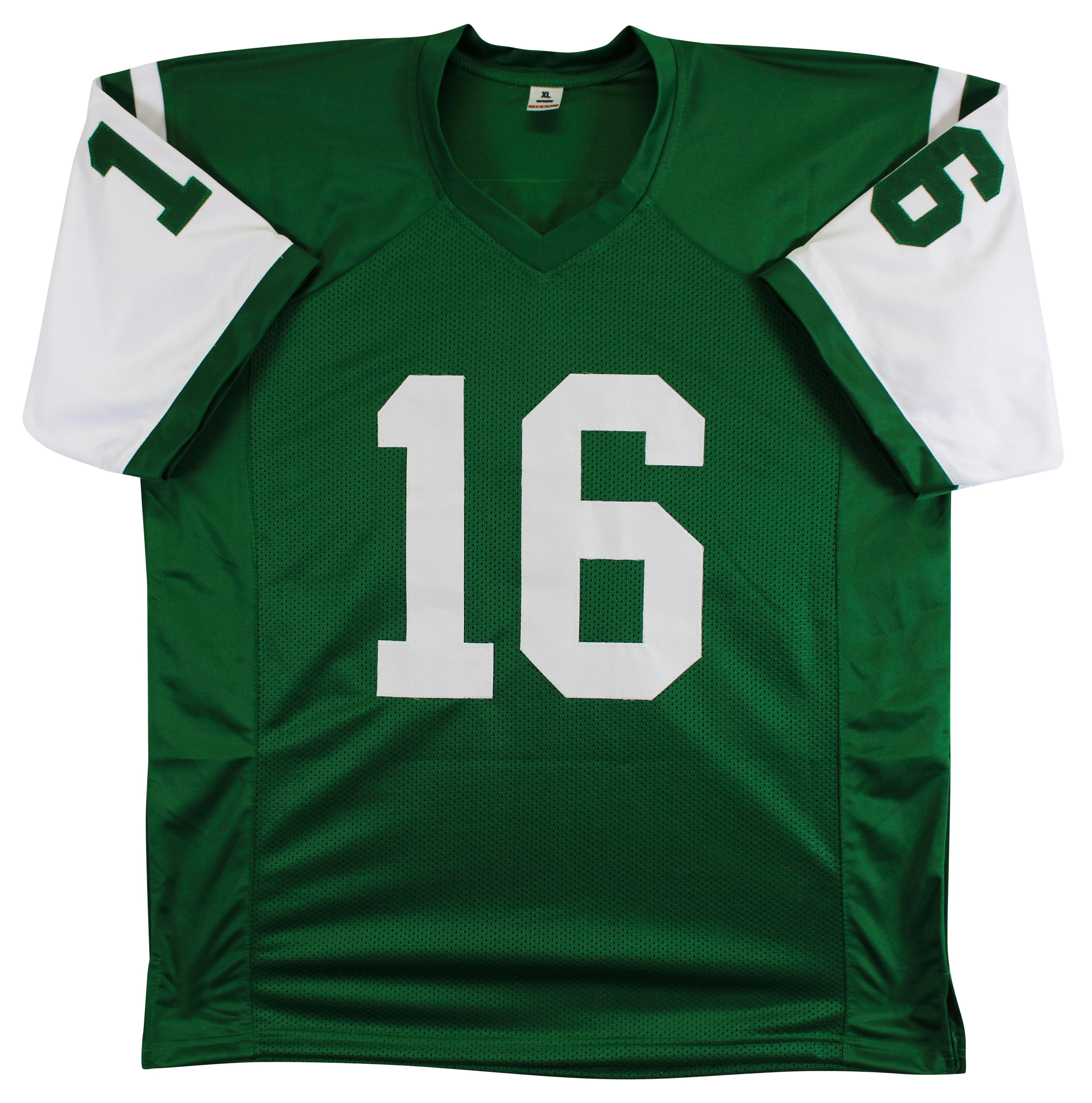 Vinny Testaverde Authentic Signed Green Pro Style Jersey Autographed JSA Witness - Image 4