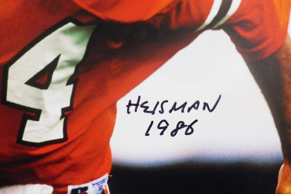 Vinny Testaverde Signed Hurricanes 16x20 Running FP Photo w/ Heisman- JSA W Auth - Image 7
