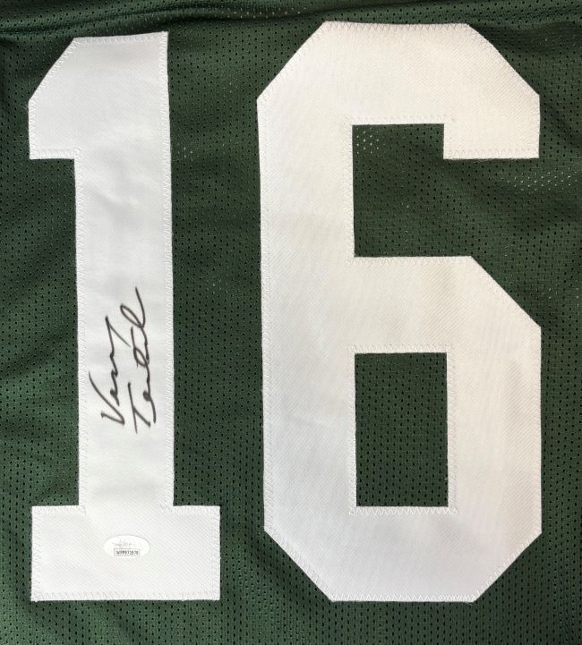 Vinny Testaverde New York Signed Green Football Jersey JSA Hologram - Image 2