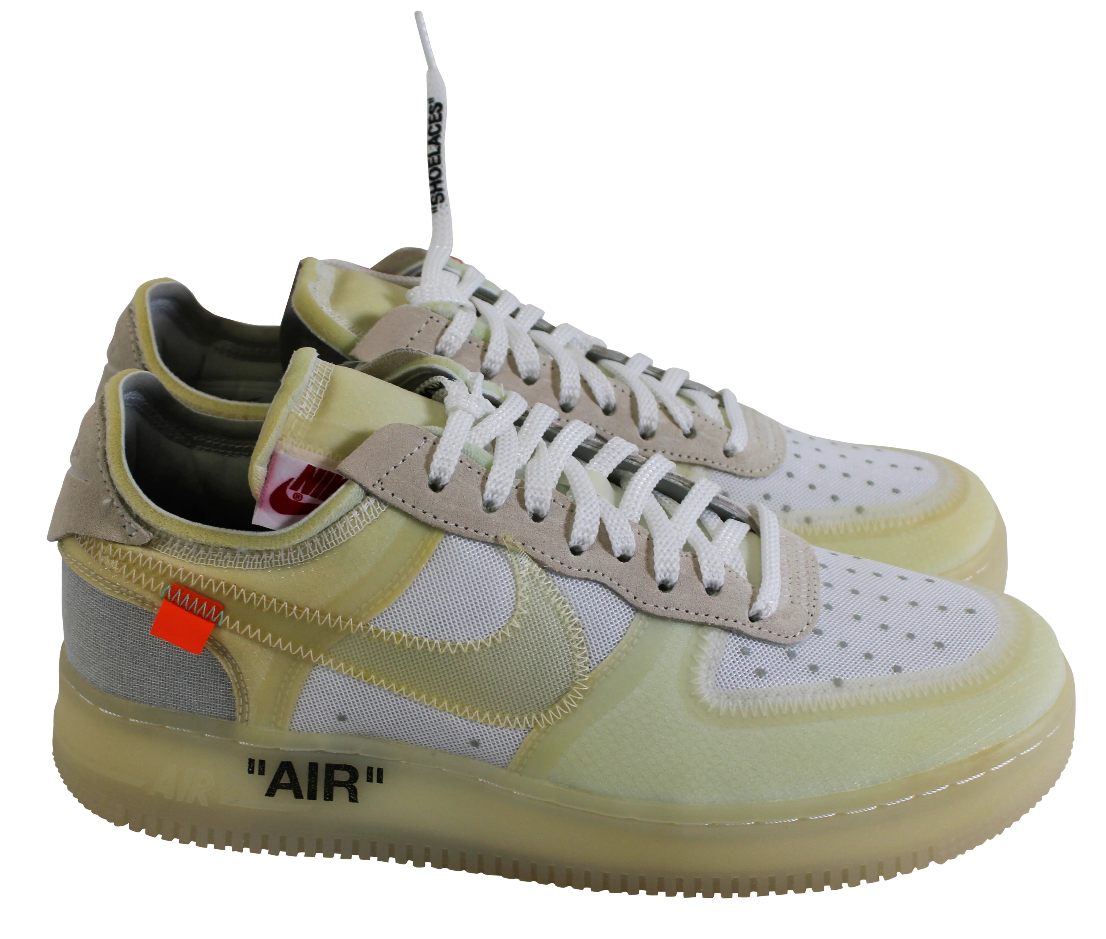 Virgil Abloh Signed 2017 Nike Off White Air Force 1 Low "The Ten" Shoes BAS LOA - Image 6