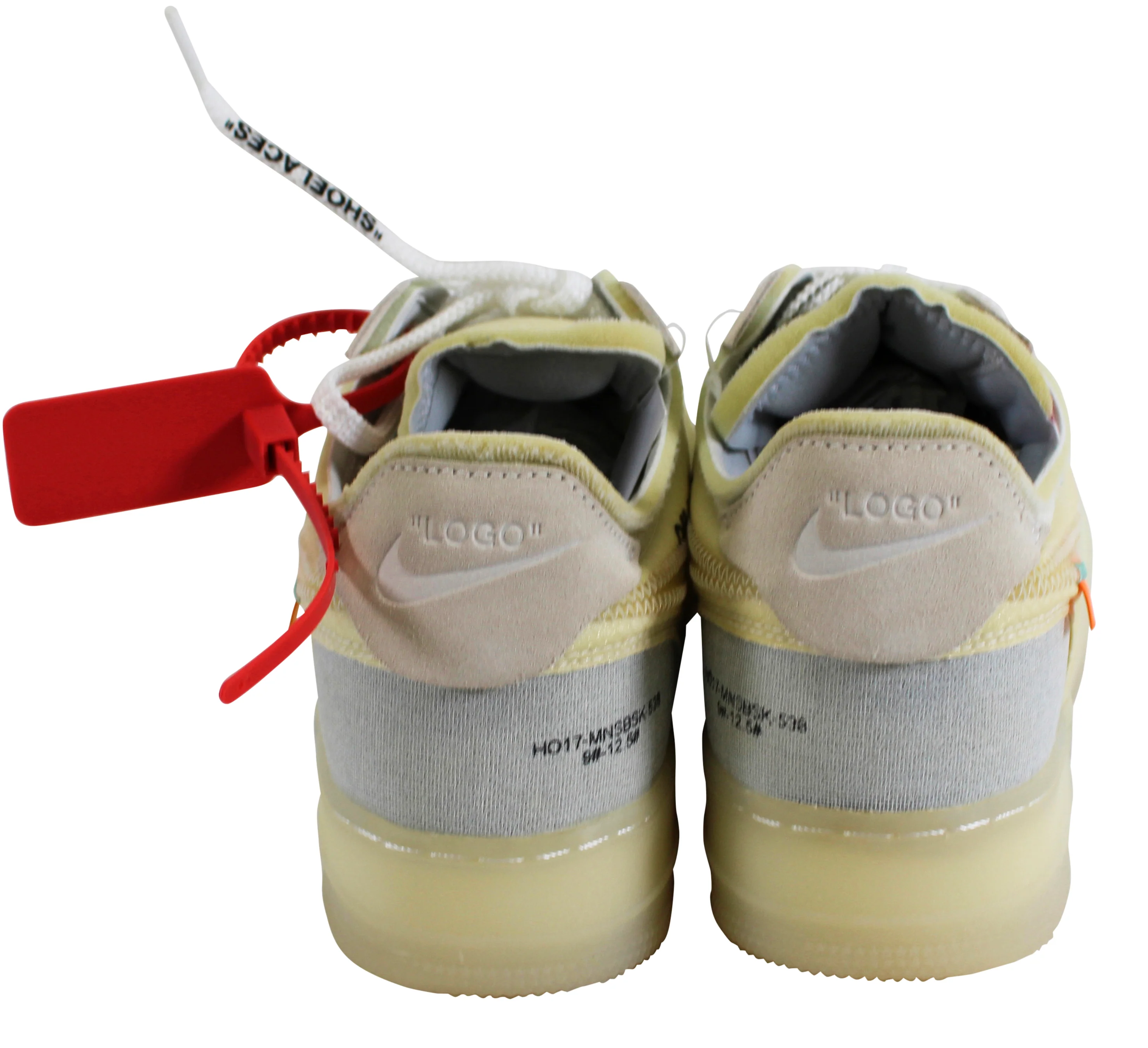 Virgil Abloh Signed 2017 Nike Off White Air Force 1 Low "The Ten" Shoes BAS LOA - Image 7