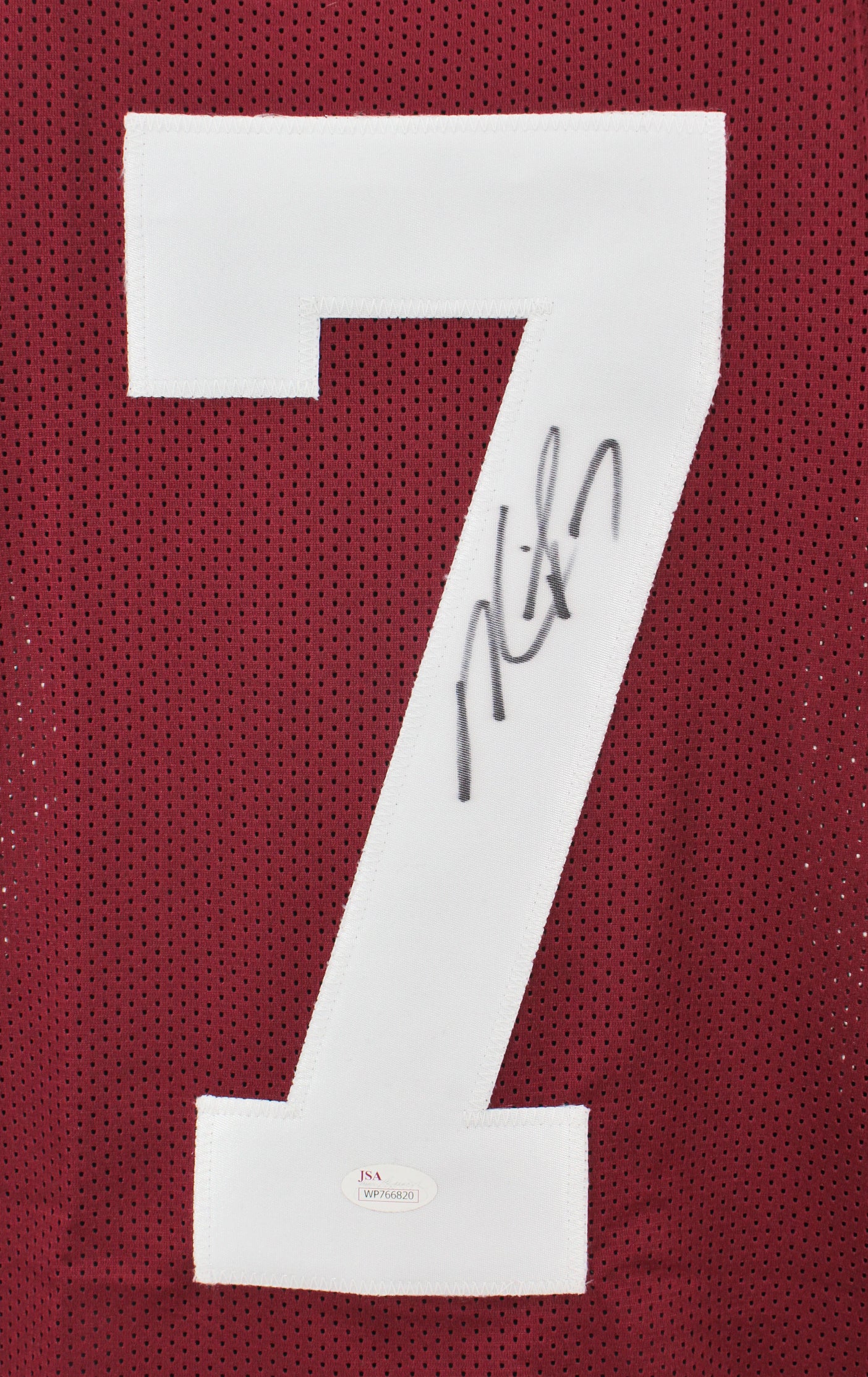 Virginia Tech Michael Vick Authentic Signed Maroon Framed Jersey JSA Witness - Image 3