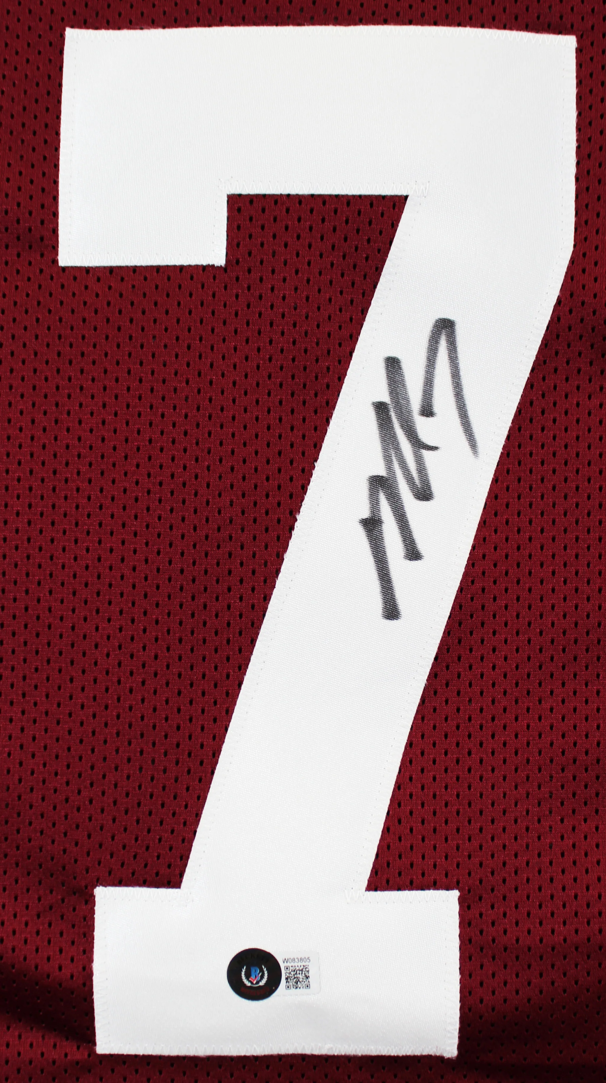 Virginia Tech Michael Vick Authentic Signed Maroon Pro Style Jersey BAS Witness - Image 3