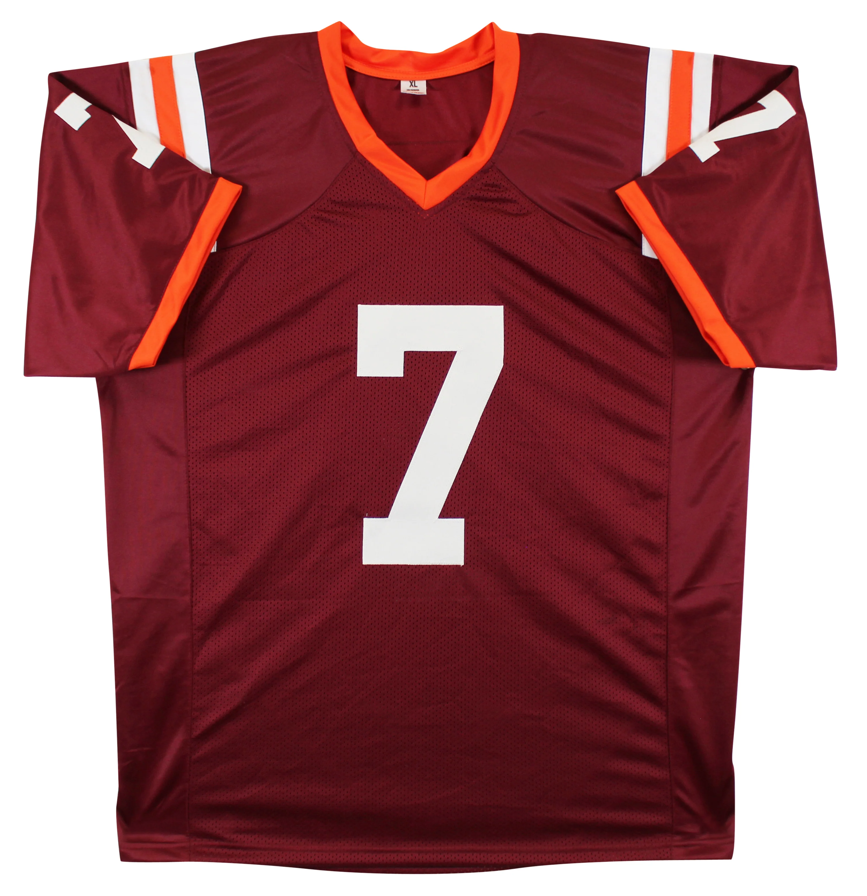 Virginia Tech Michael Vick Authentic Signed Maroon Pro Style Jersey BAS Witness - Image 4