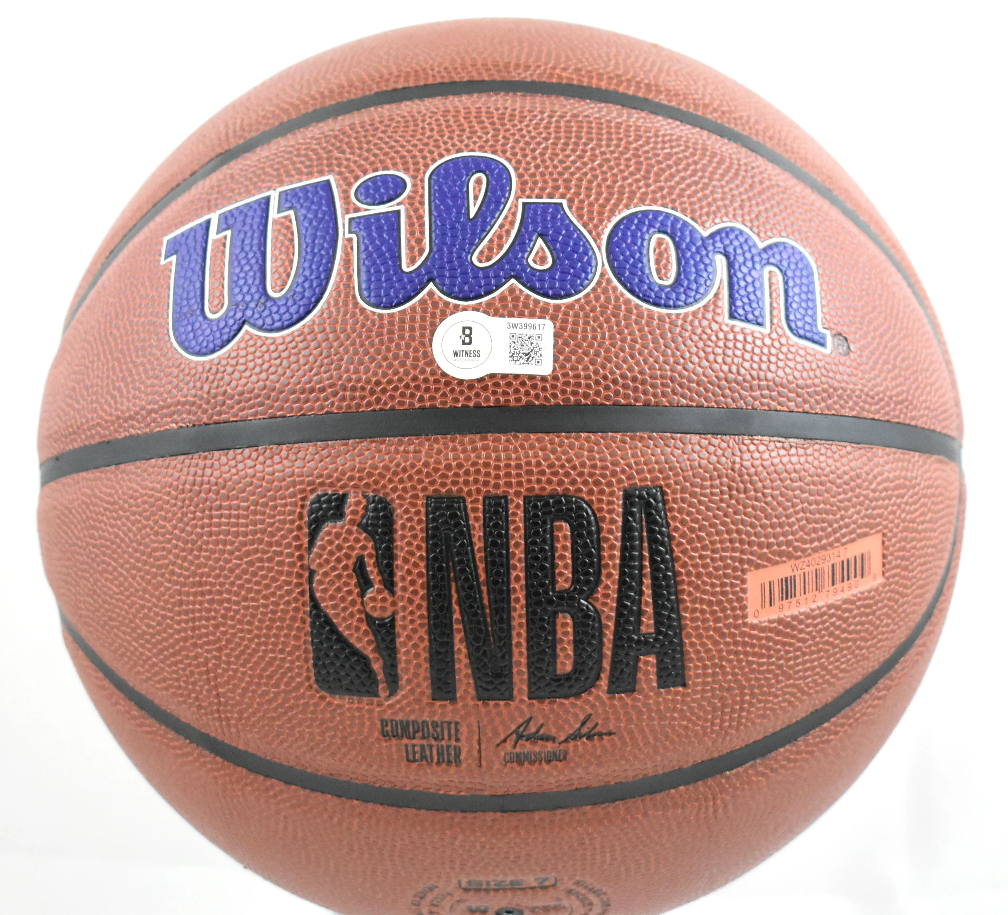 Vlade Divac Autographed NBA Wilson Lakers Logo Basketball - Beckett W Hologram - Image 3