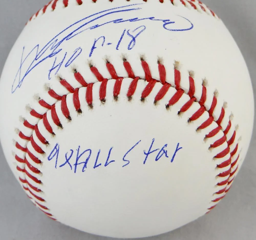 Vladimir Guerrero Autographed Rawlings OML Baseball w/ 3 Insc - JSA W Auth - Image 3