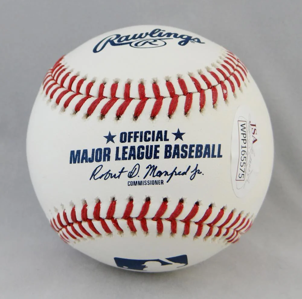 Vladimir Guerrero Autographed Rawlings OML Baseball w/ 3 Insc - JSA W Auth - Image 4