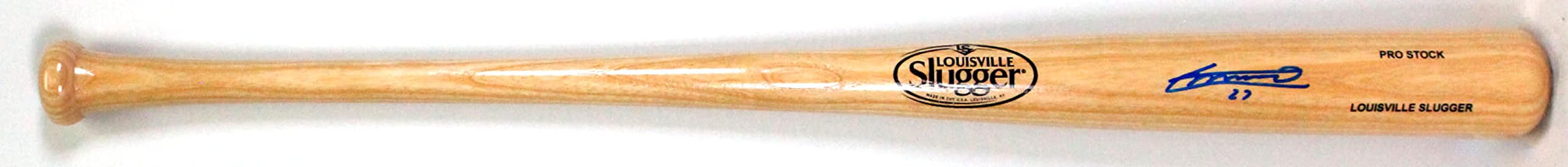 Vladimir Guerrero Jr. Autographed Louisville Slugger Pro Baseball Blonde Bat-JSA - Image 5