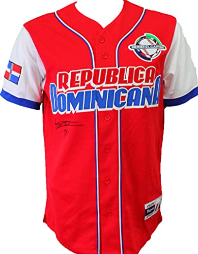 Vladimir Guerrero Jr. Signed Republica Dominicana Red Majestic Jersey- JSA Auth - Image 4