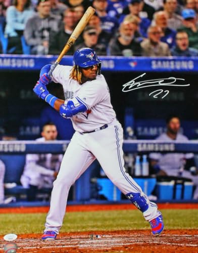 Vladimir Guerrero Jr. Signed Toronto Blue Jays 16x20 Batting Photo- JSA Auth - Image 6