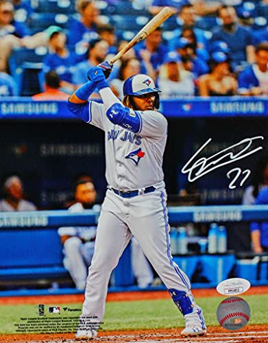 Vladimir Guerrero Jr. Signed Toronto Blue Jays 8x10 Batting Pose Photo- JSA Auth - Image 3