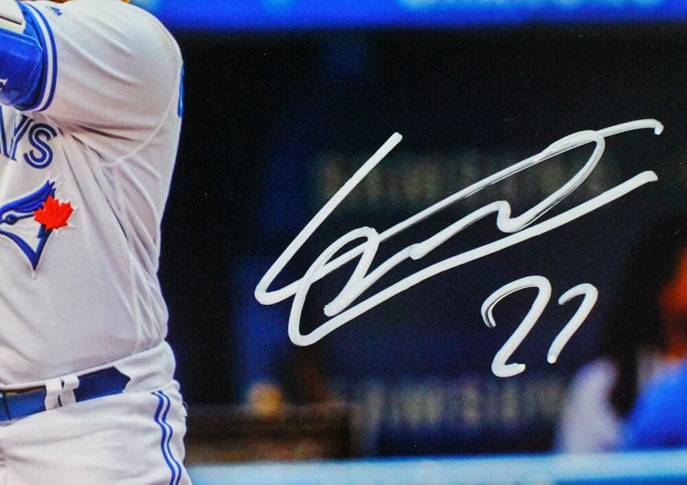 Vladimir Guerrero Jr. Signed Toronto Blue Jays 8x10 Batting Pose Photo- JSA Auth - Image 5