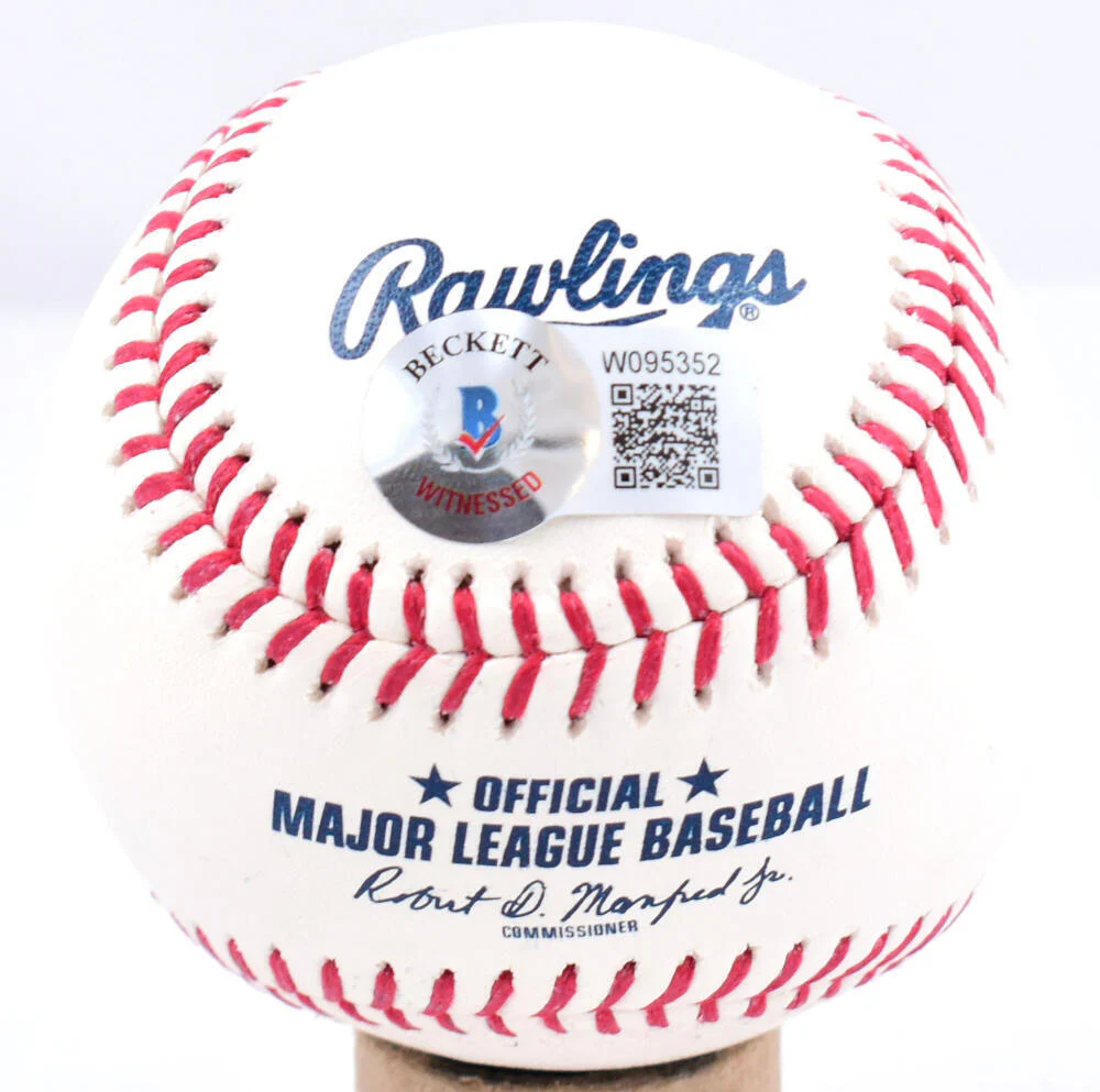 Vladimir Guerrero Sr. Signed Rawlings OML Baseball w/3 Inscriptions-BeckettWHolo - Image 4