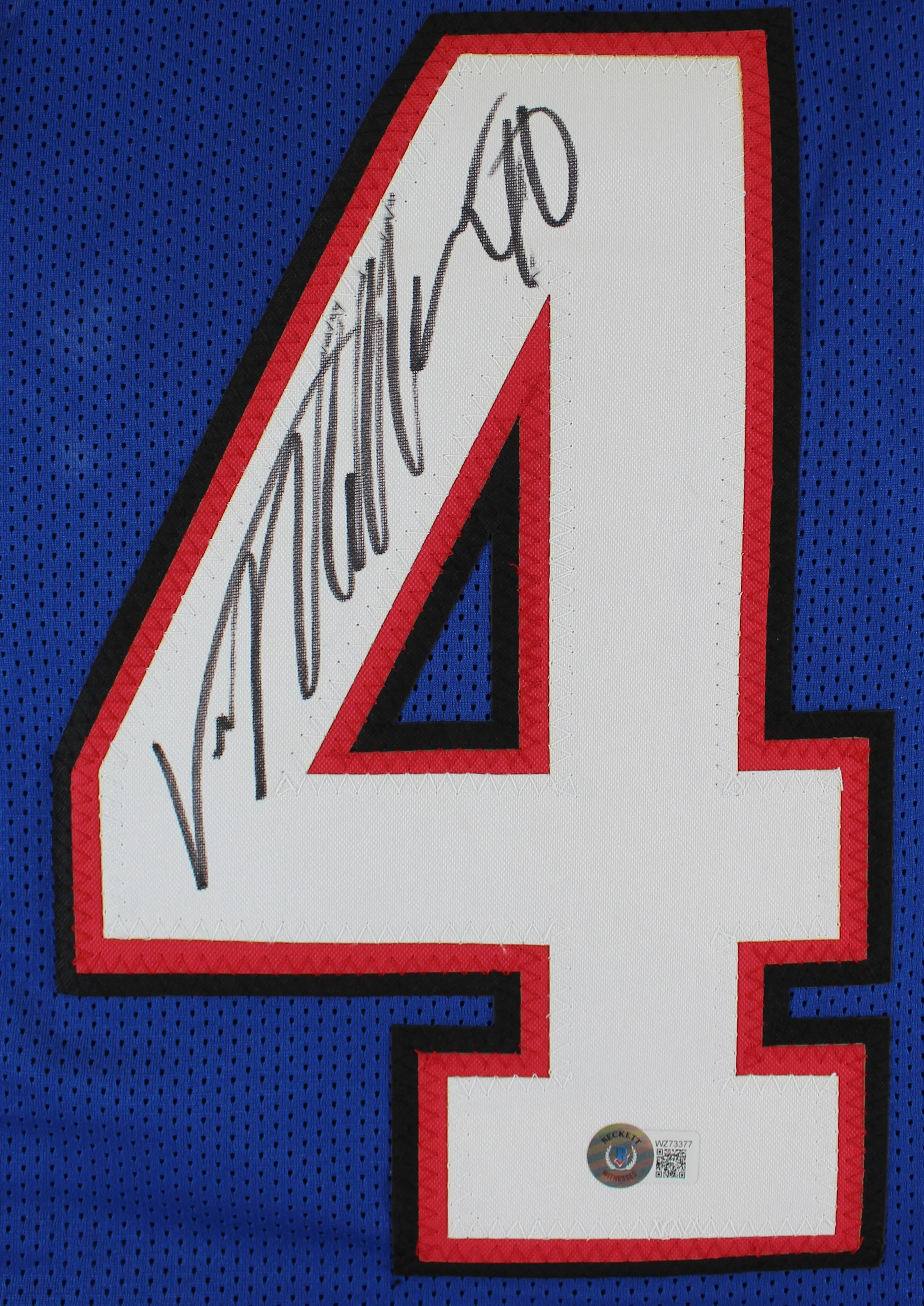 Von Miller Authentic Signed Blue Pro Style Jersey Autographed BAS Witnessed - Image 3