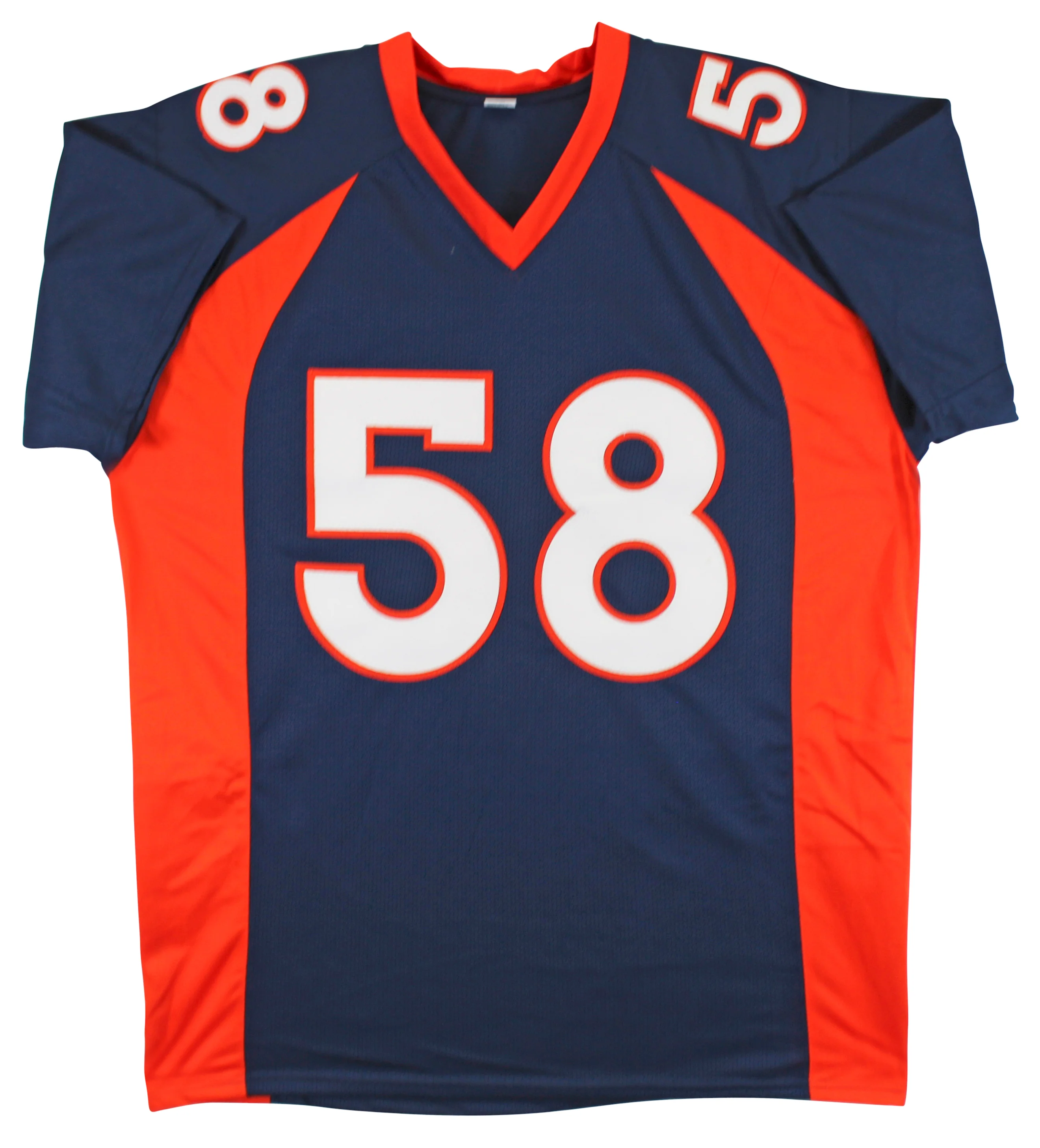 Von Miller Authentic Signed Navy Blue Pro Style Jersey Autographed BAS Witness 2 - Image 4