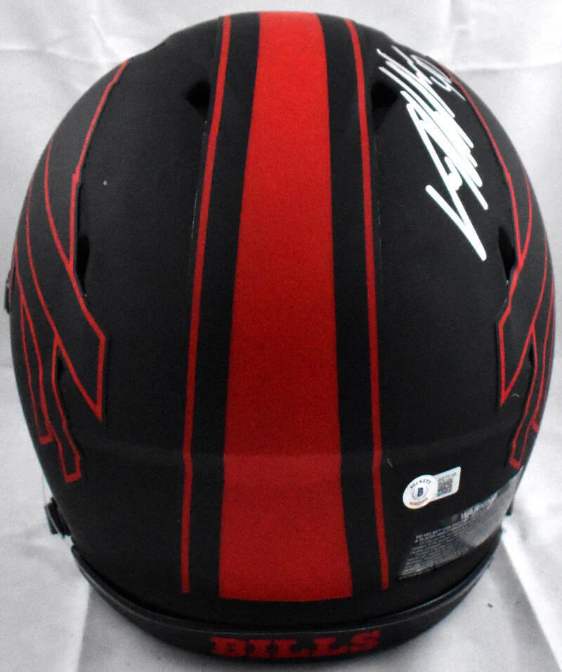 Von Miller Autographed Bills F/S Eclipse Speed Authentic Helmet-Beckett W Holo - Image 4