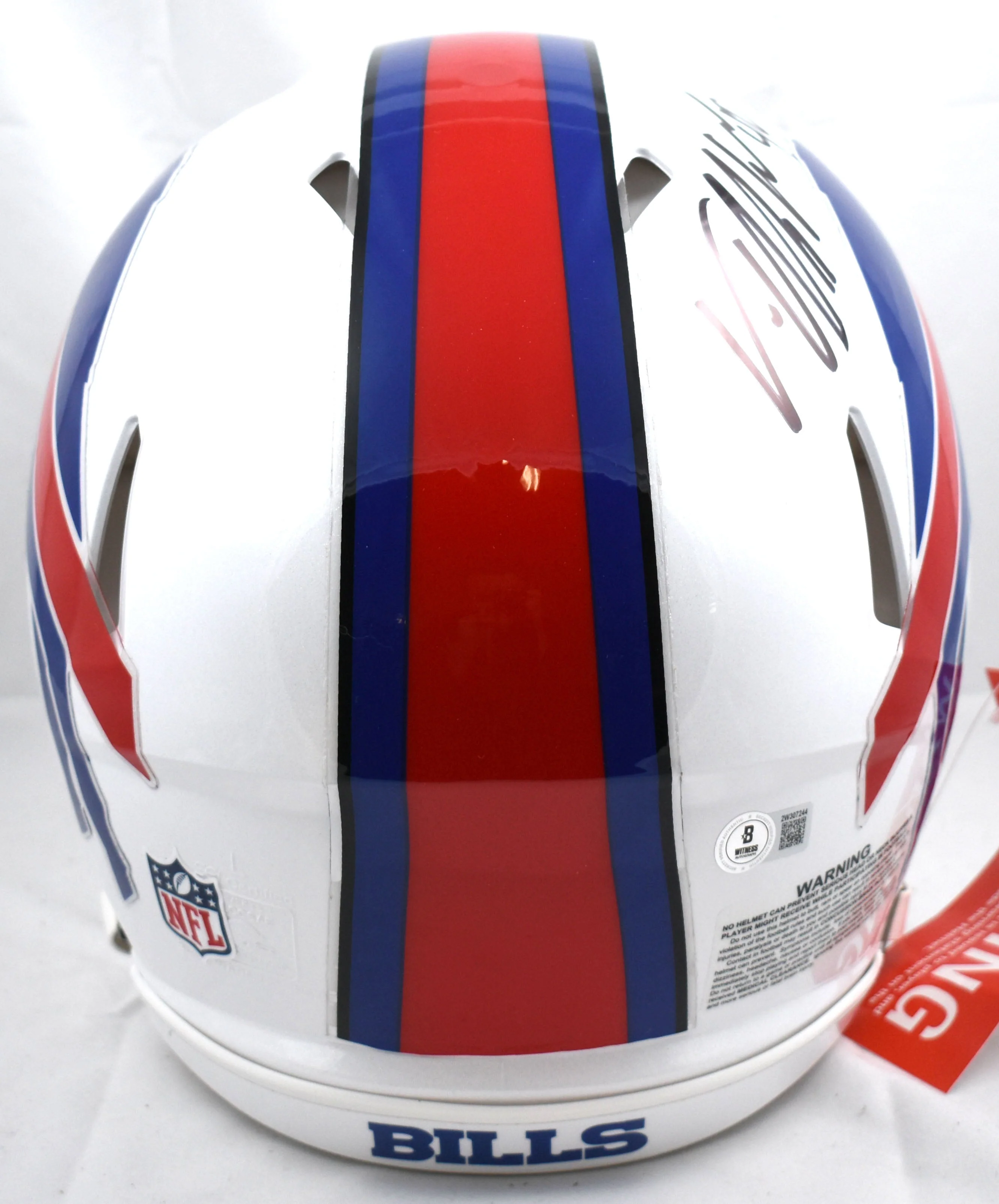 Von Miller Autographed Buffalo Bills F/S Speed Authentic Helmet- Beckett W Holo - Image 4