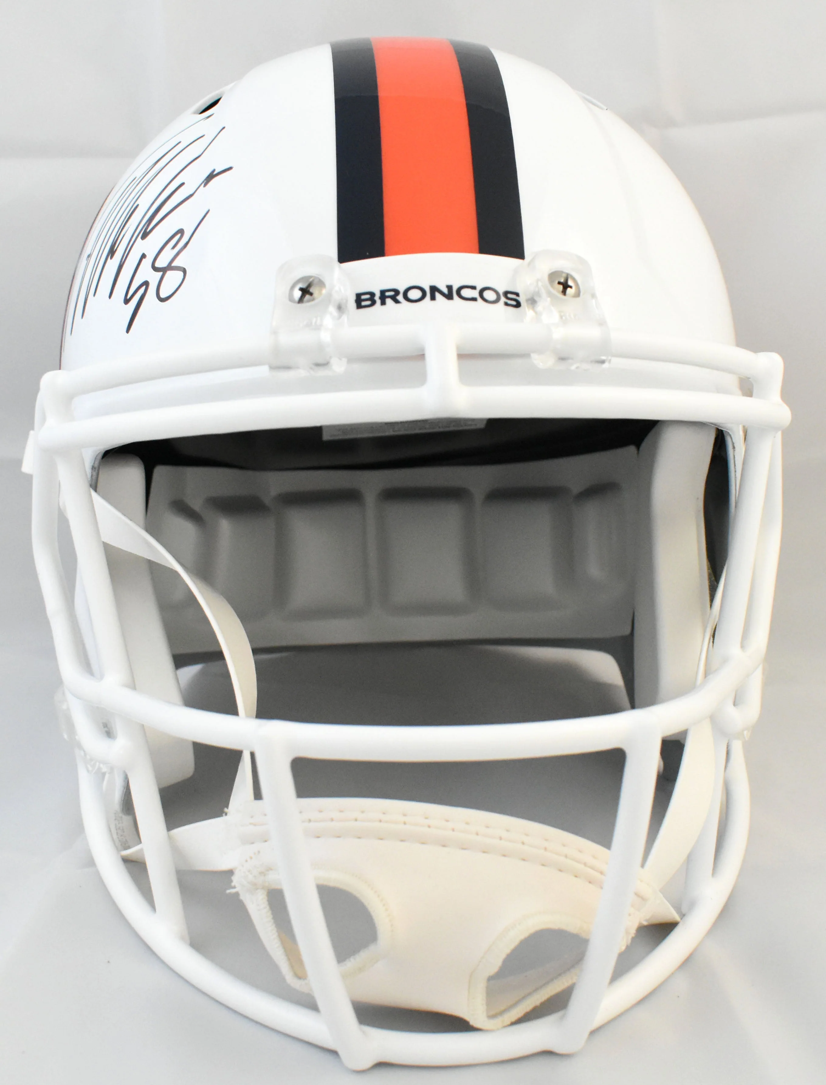 Von Miller Autographed Denver Broncos F/S Alt Speed Helmet - Beckett W Hologram - Image 3