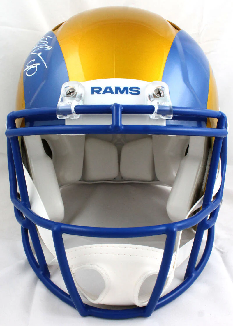 Von Miller Autographed LA Rams F/S Flash Speed Authentic Helmet-Beckett W Holo - Image 3