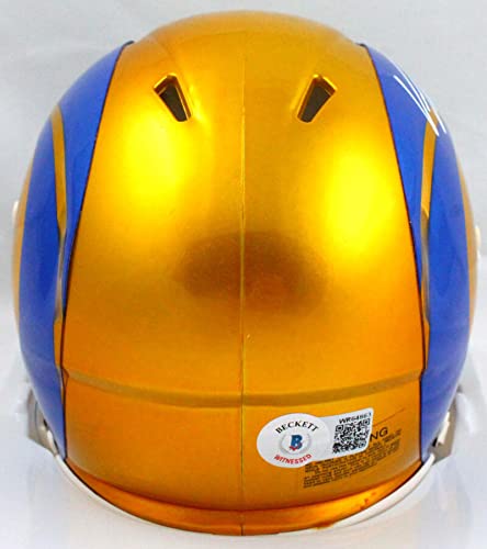 Von Miller Autographed Los Angeles Rams Flash Speed Mini Helmet-Beckett W Holo - Image 7
