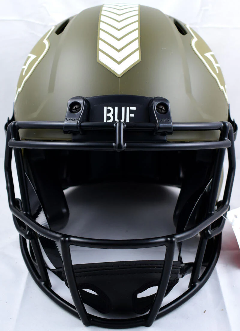 Von Miller Signed Bills F/S Salute to Service Speed Authentic Helmet-BAW Holo - Image 3