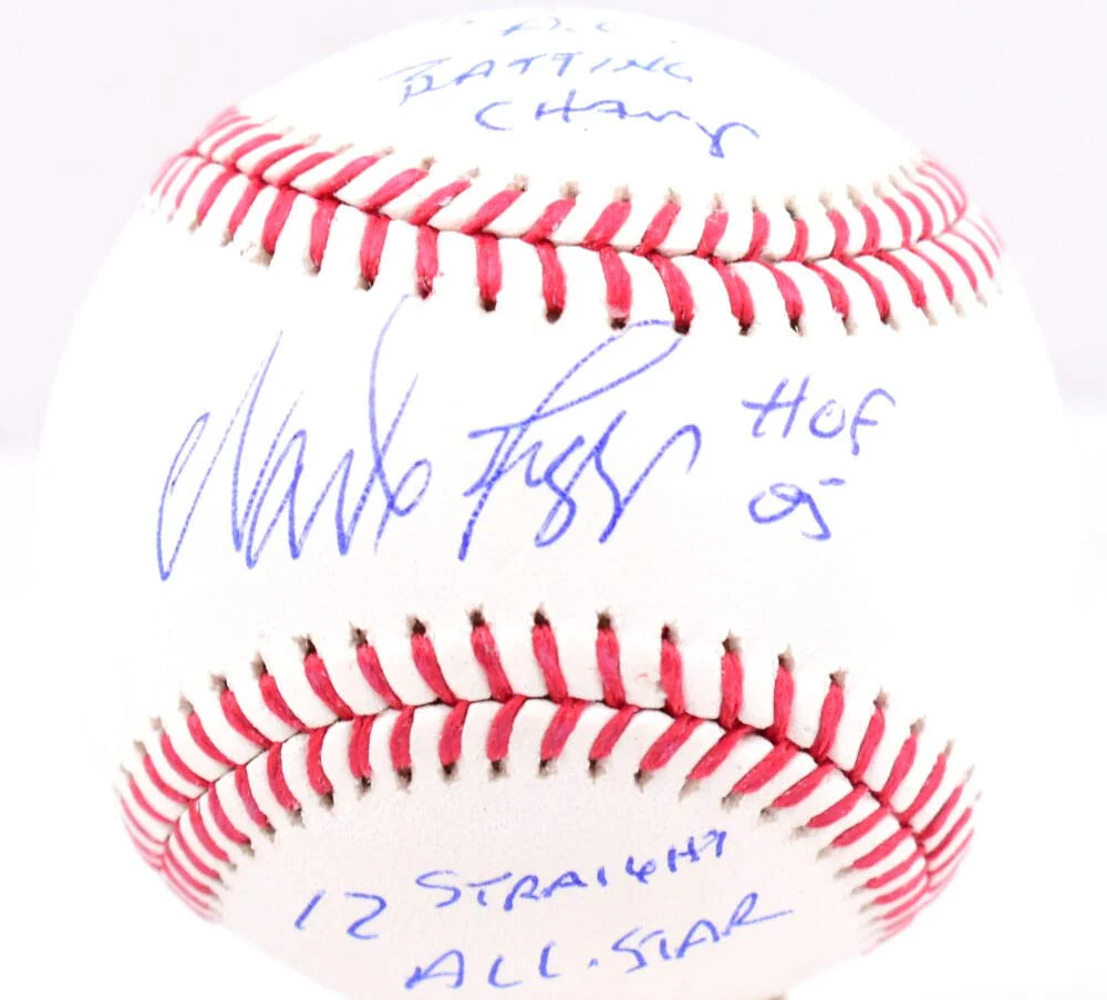 Wade Boggs Autographed Rawlings OML Baseball w/ 3 Stats-Beckett W Hologram *Blue - Image 8