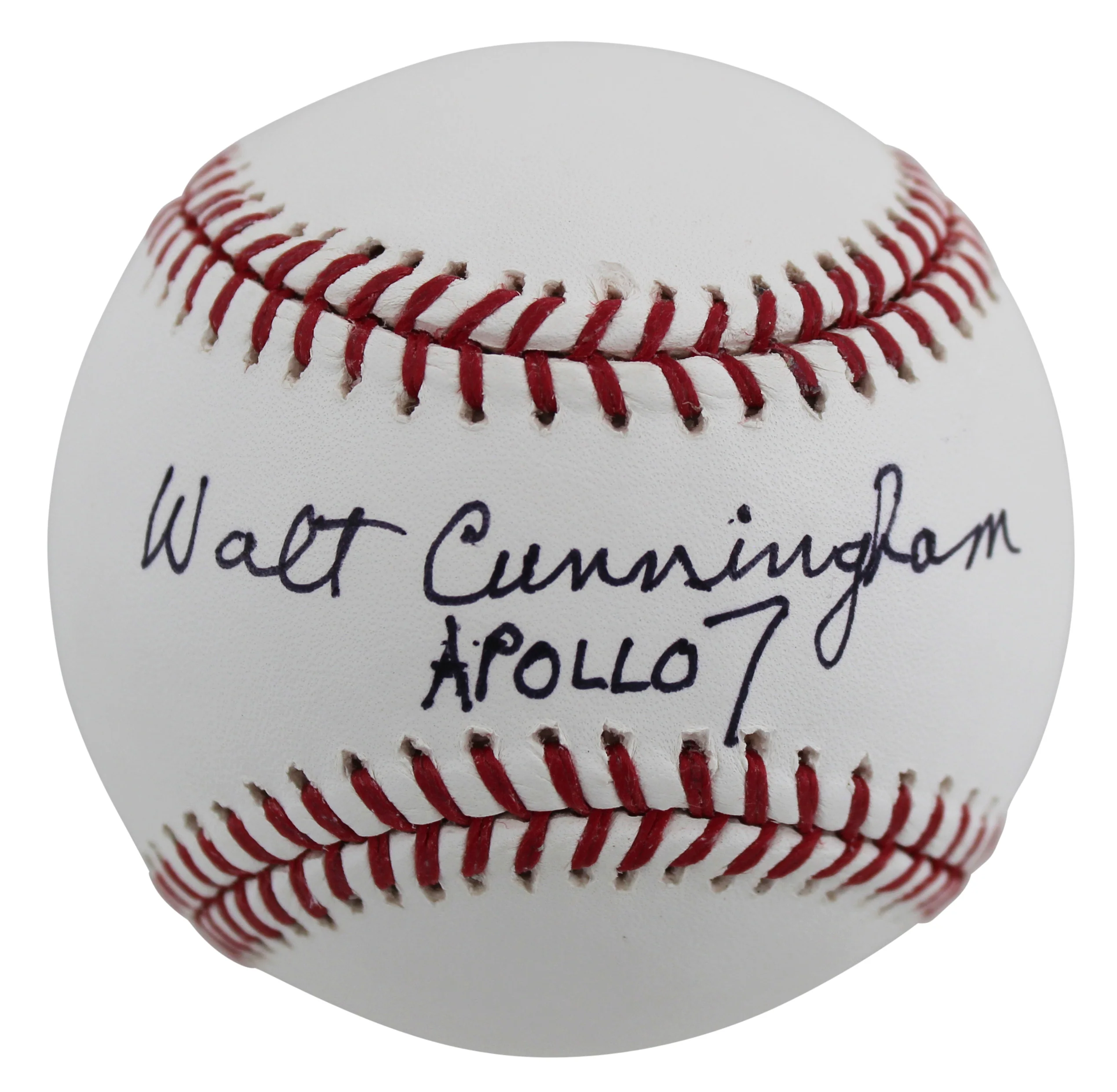 Walt Cunningham Apollo 16 Apollo 7 Authentic Signed Oml Baseball BAS #BB41956 - Image 2
