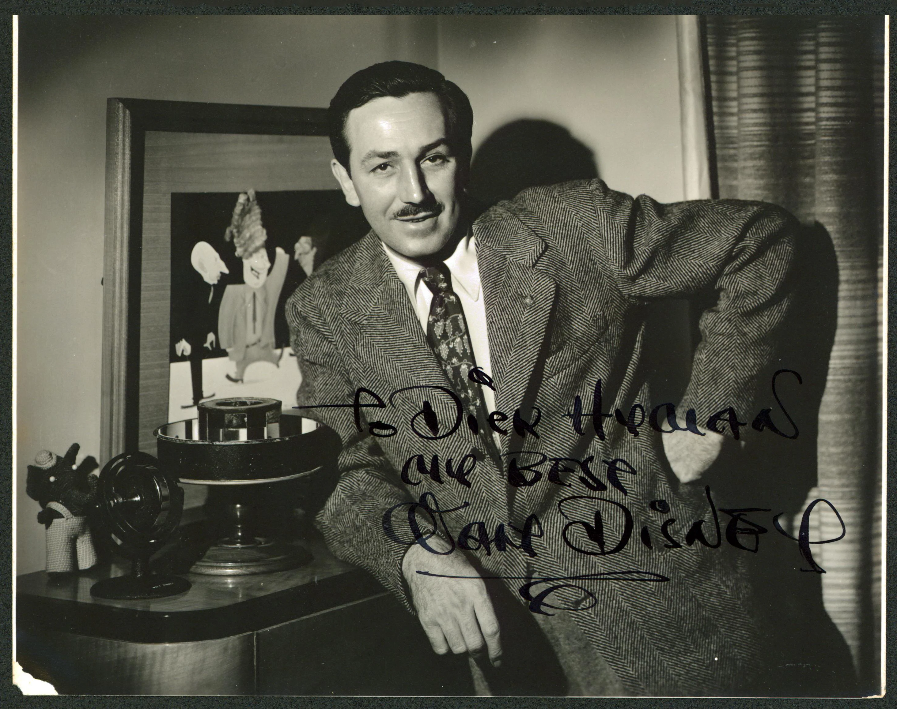 Walt Disney My Best Authentic Signed Black & White 7.5x9.5 Photo JSA #YY86415 - Image 2