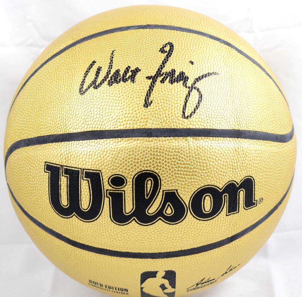 Walt Frazier Autographed Official NBA Gold Wilson Basketball-Beckett W Hologram - Image 8