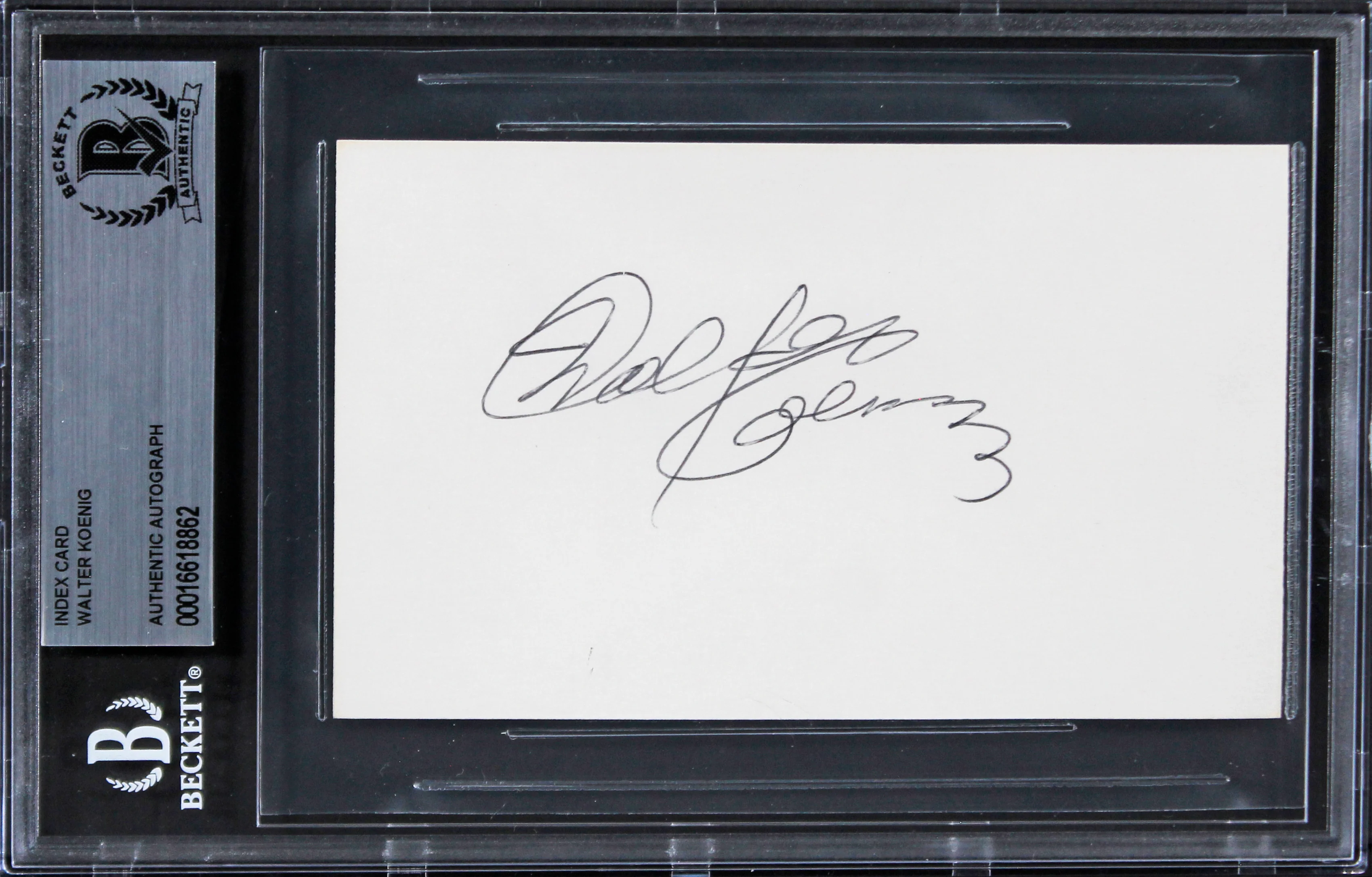 Walter Koenig Star Trek The Movie Authentic Signed 3x5 Index Card BAS Slabbed 2