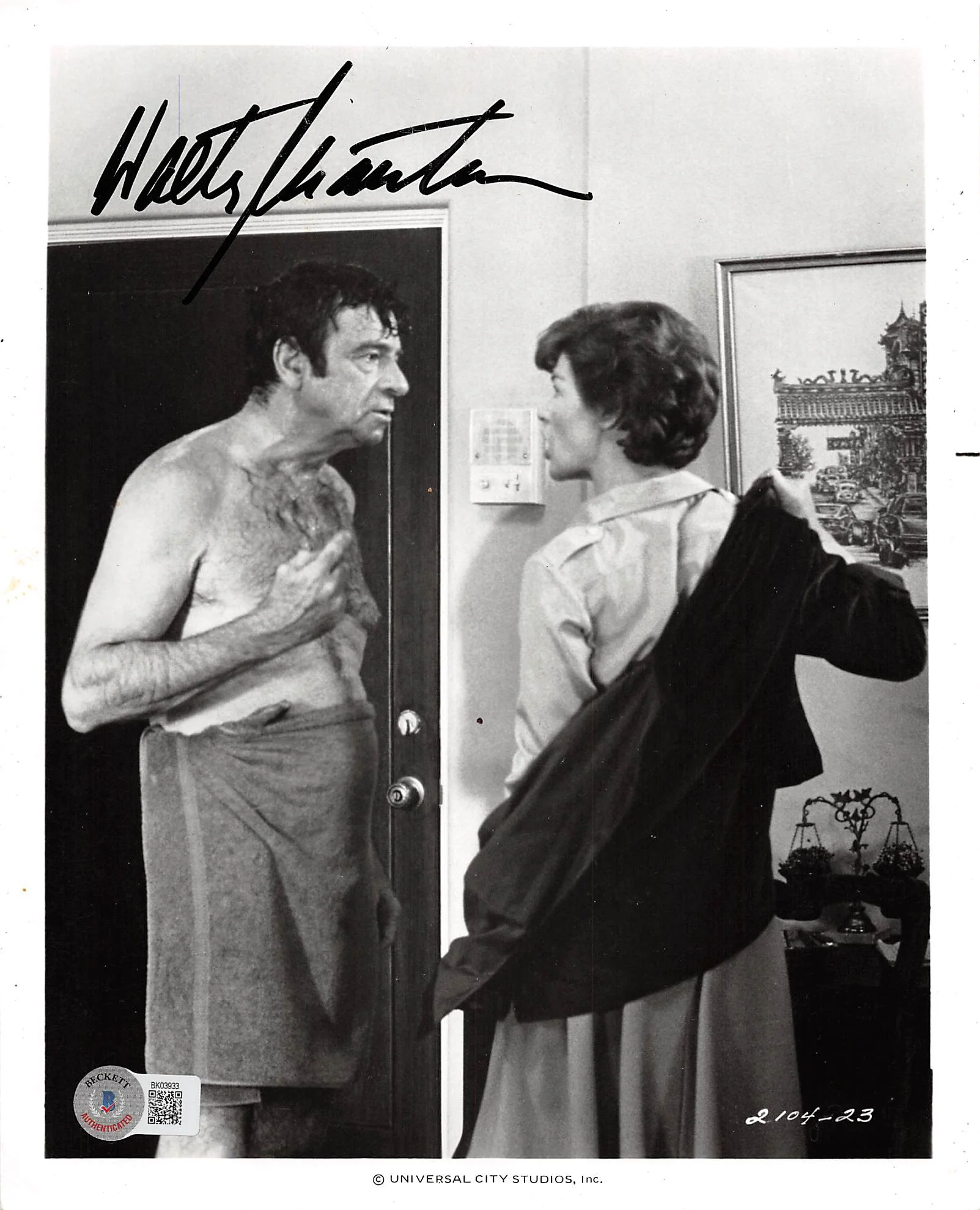 Walter Matthau House Calls Authentic Signed 8x10 Photo Autographed BAS #BK03933 - Image 2