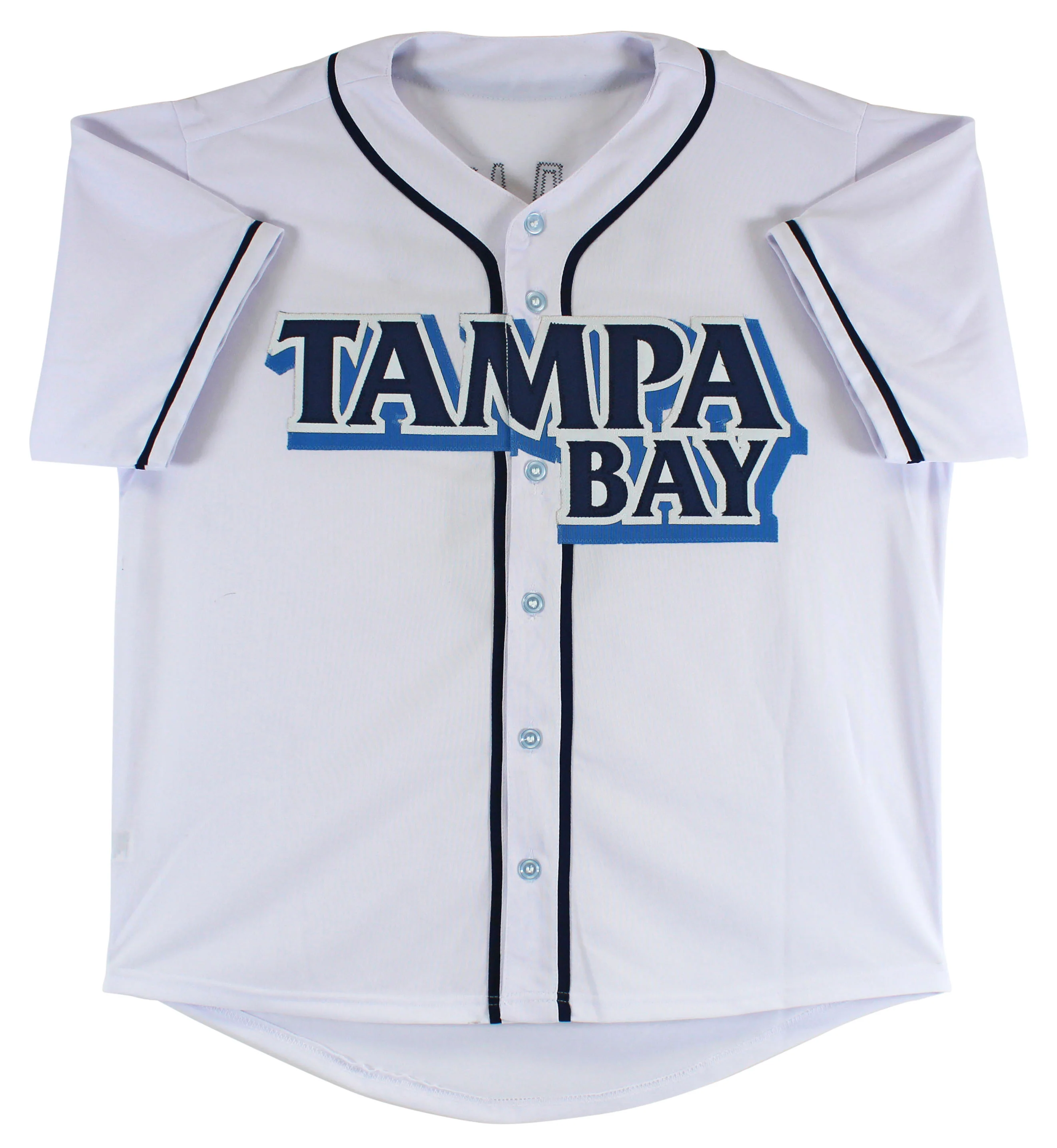 Wander Franco Authentic Signed White Pro Style Jersey Autographed JSA Sig Debut - Image 4