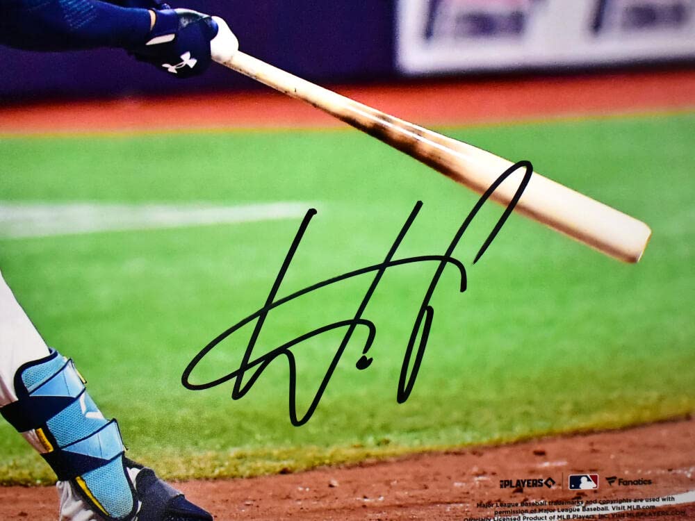 Wander Franco Autographed Tampa Bay Rays 16x20 Swing Photo- JSA *Black - Image 5